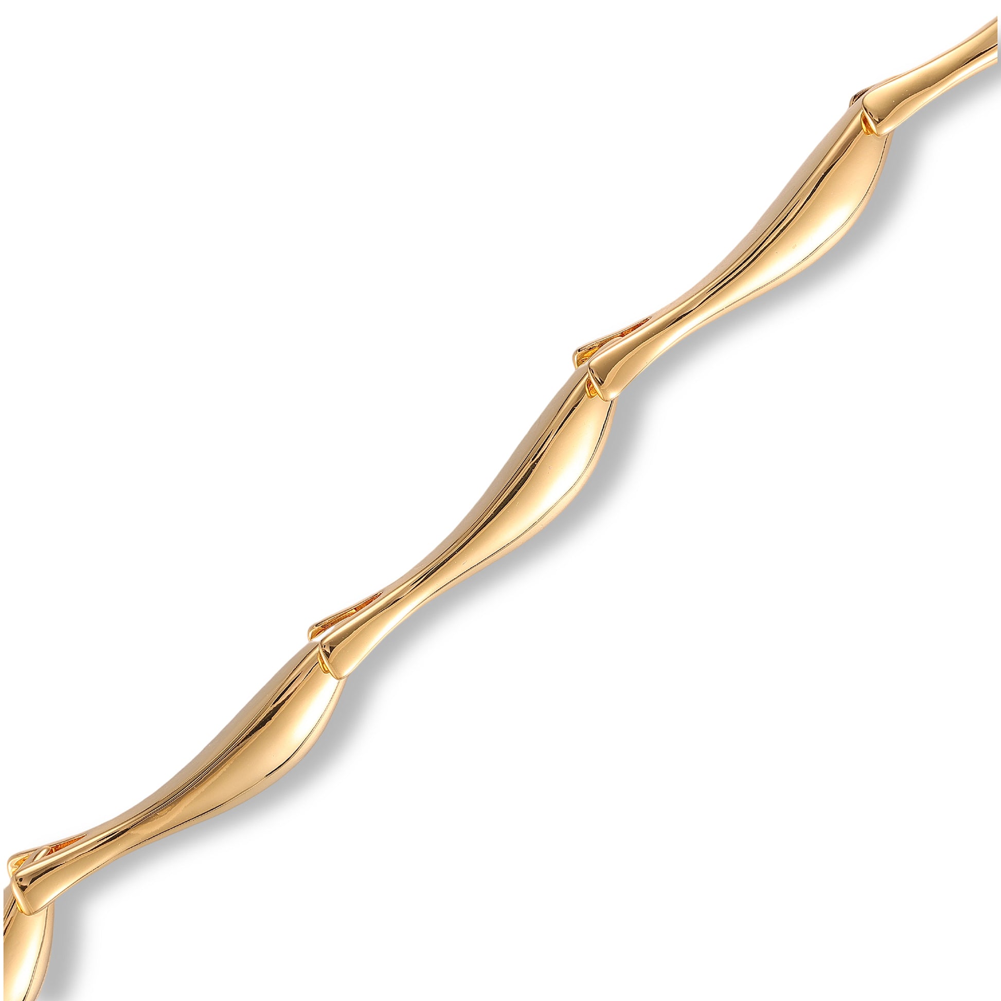Linda 14K Gold Curve Bangle