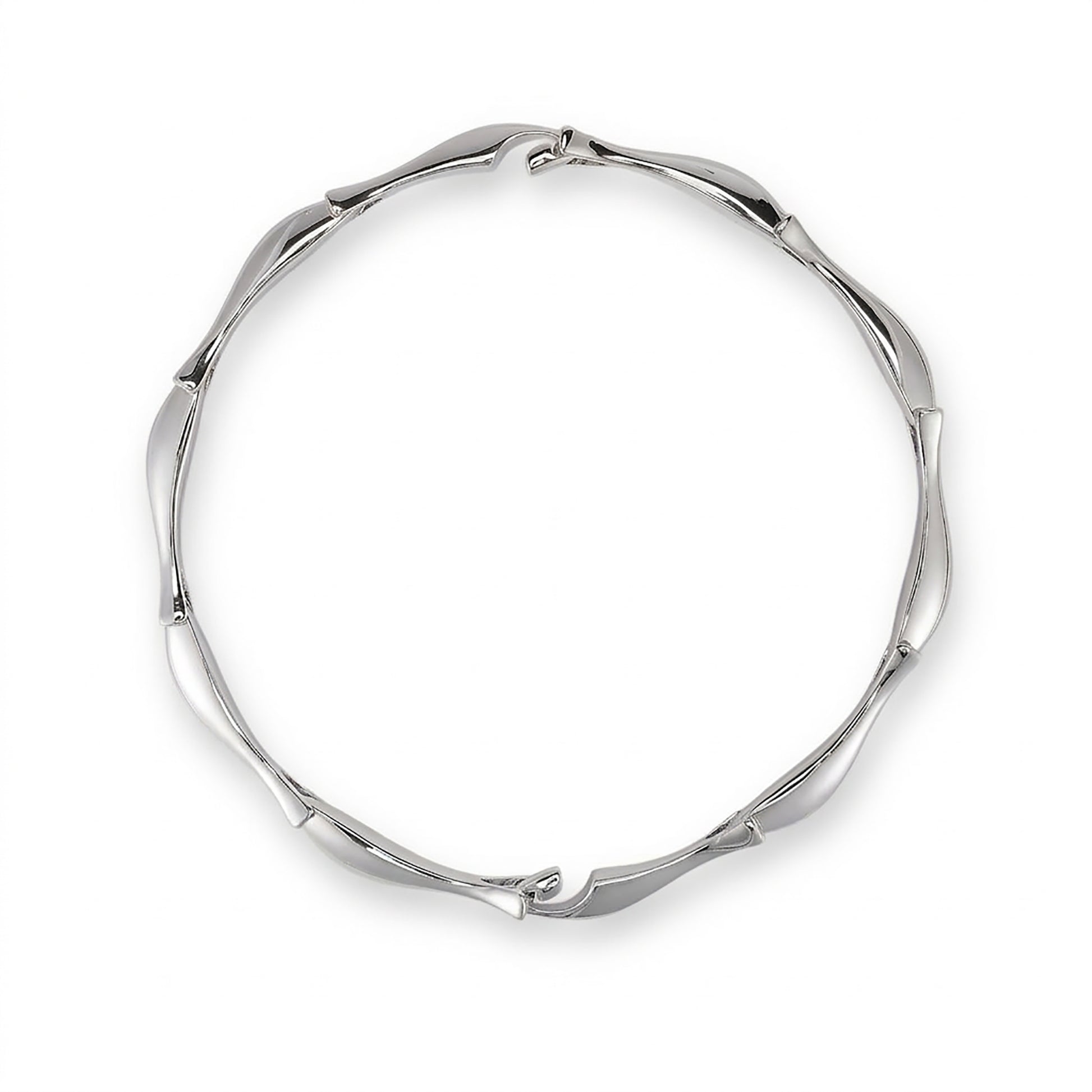 Linda 14K Gold Curve Necklace