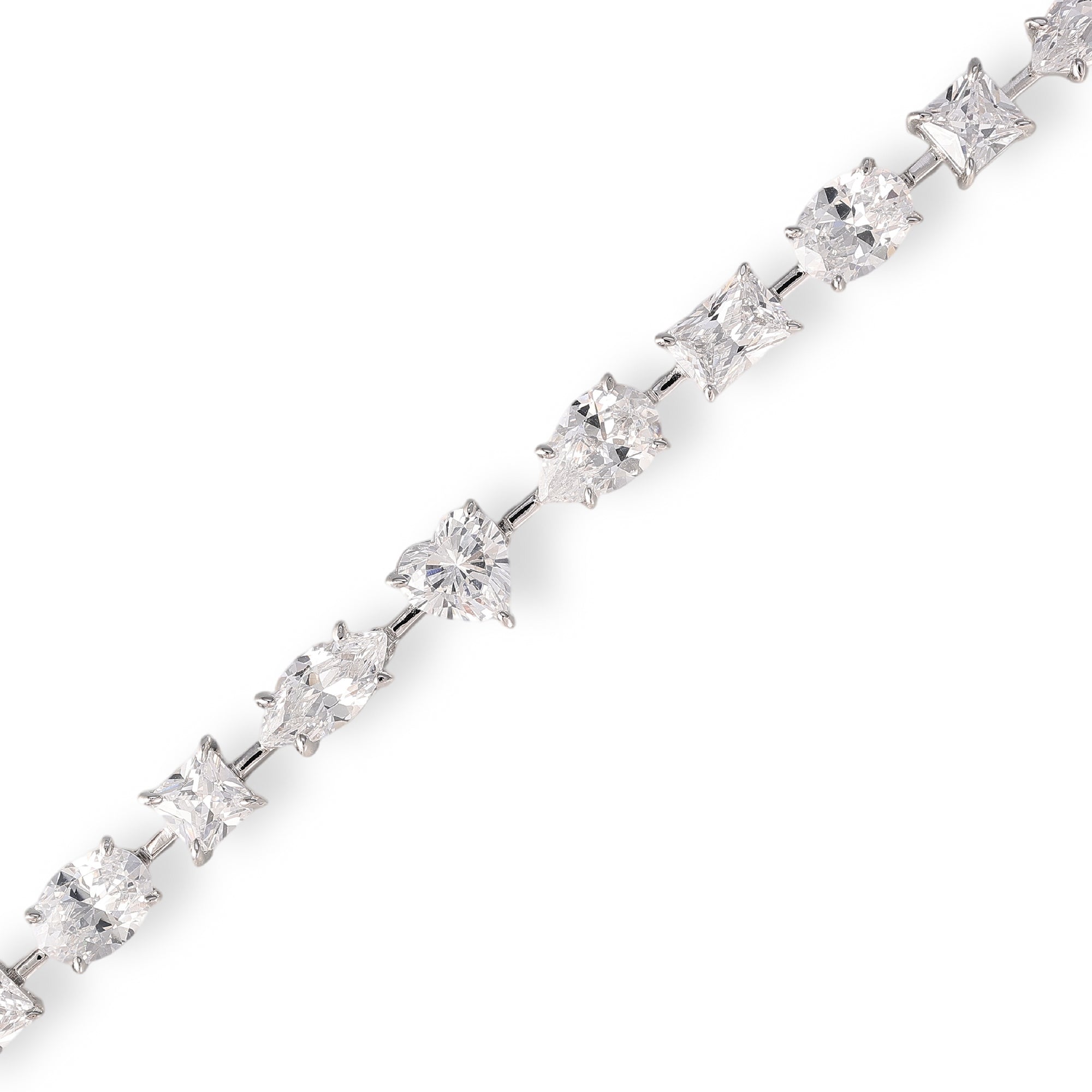Lisann White Mixed Shape Bracelet