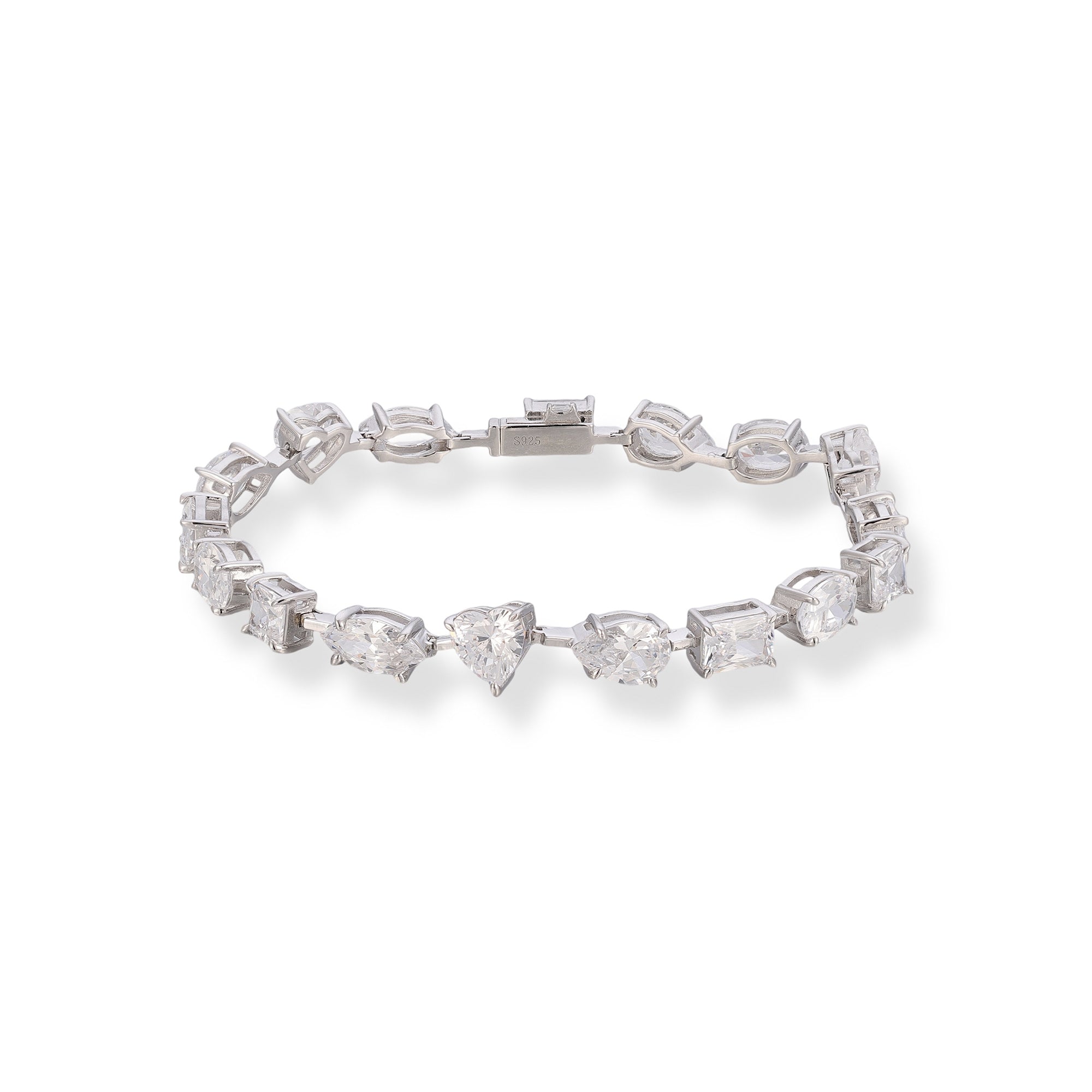 Lisann White Mixed Shape Bracelet