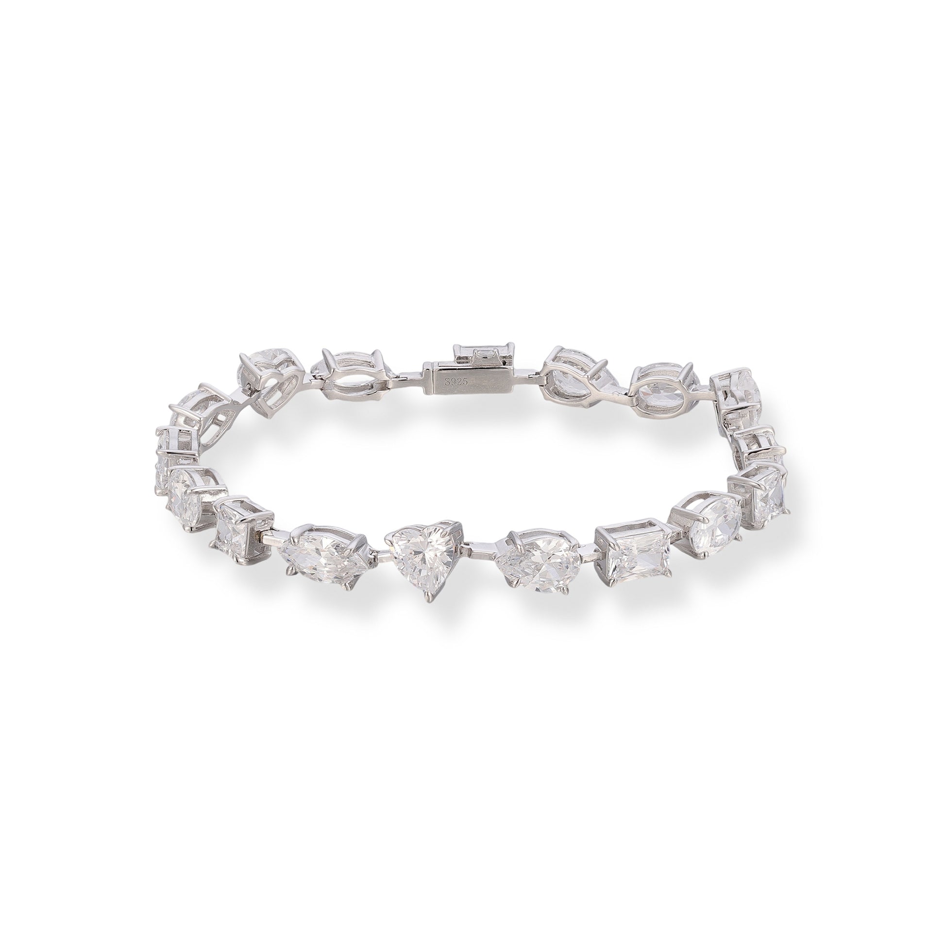 Lisann White Mixed Shape Bracelet