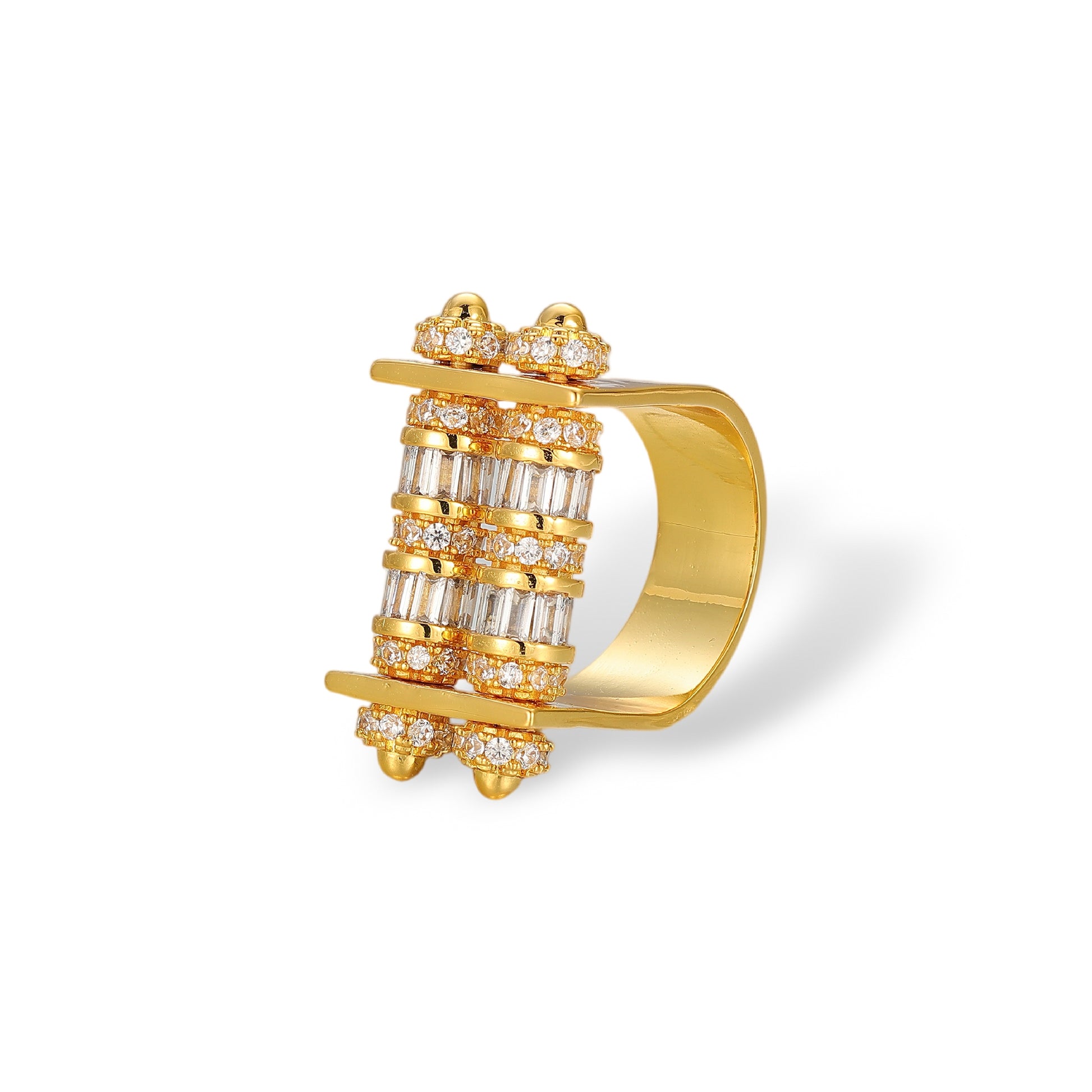 Lucia 18K Gold Spinning Roller Ring