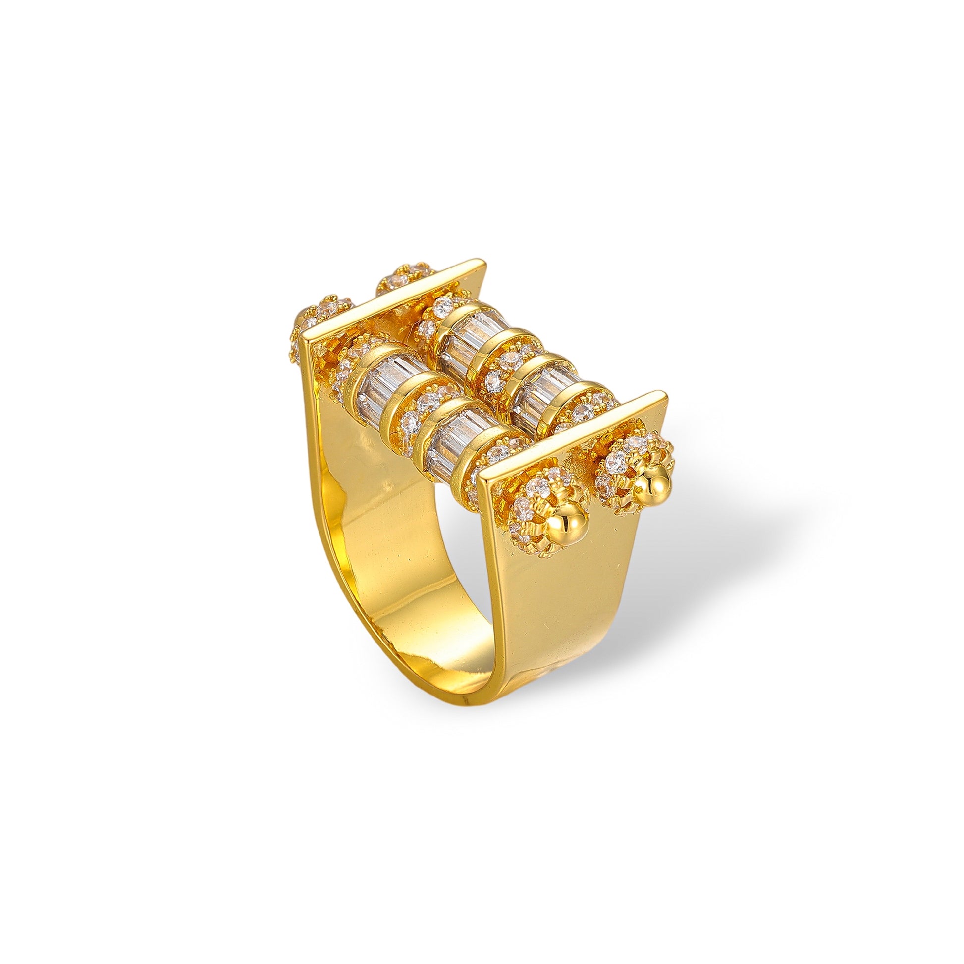 Lucia 18K Gold Spinning Roller Ring