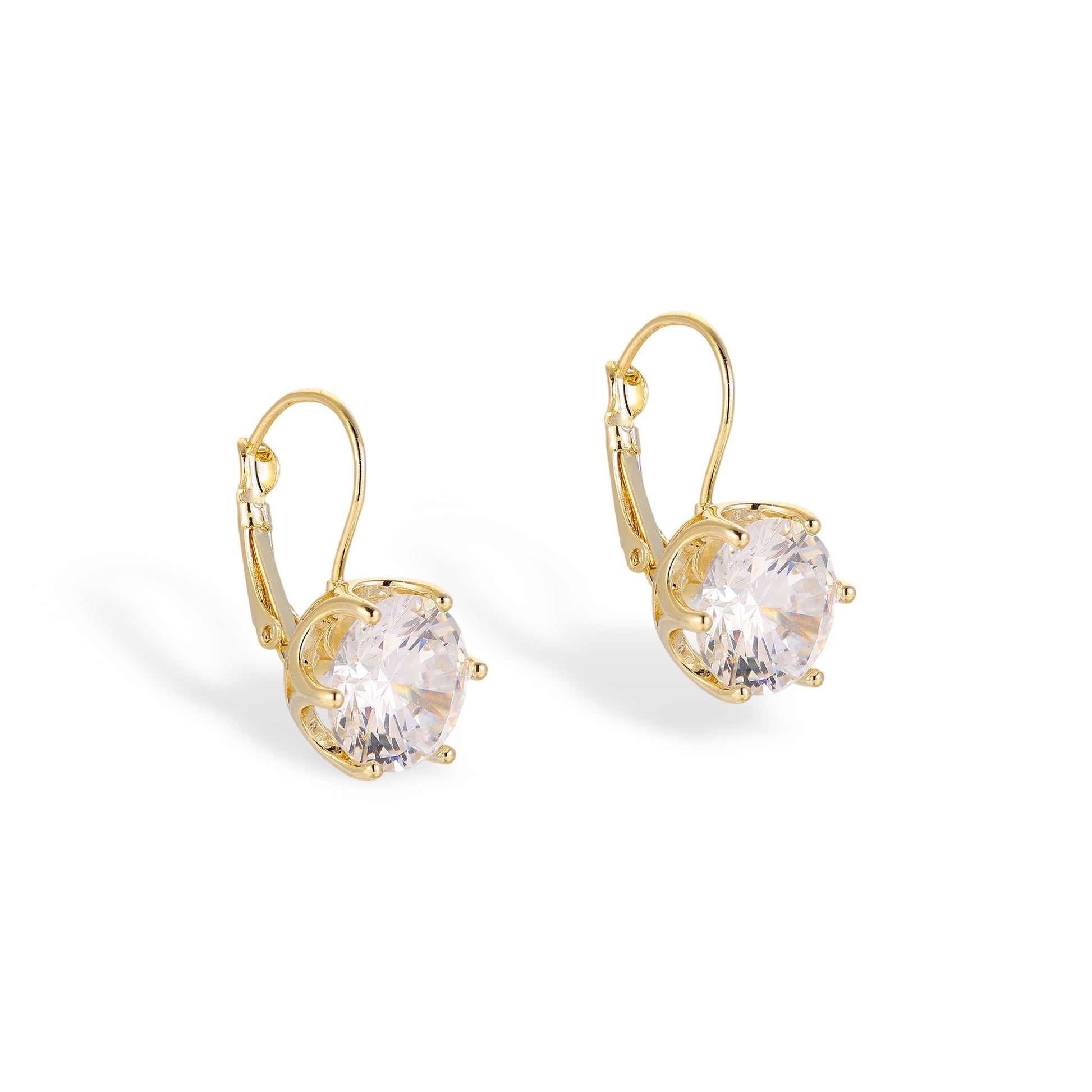 Luitgard 14K Gold Round Huggie Earrings