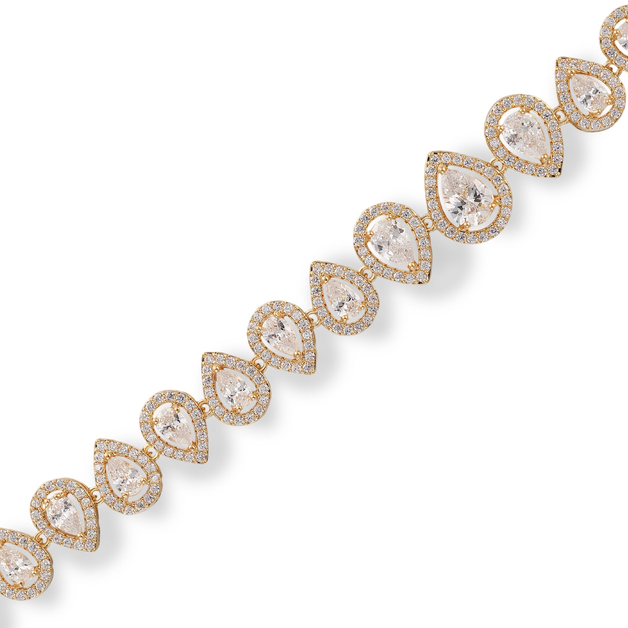 Luitrun 14K Gold Teardrop Bracelet