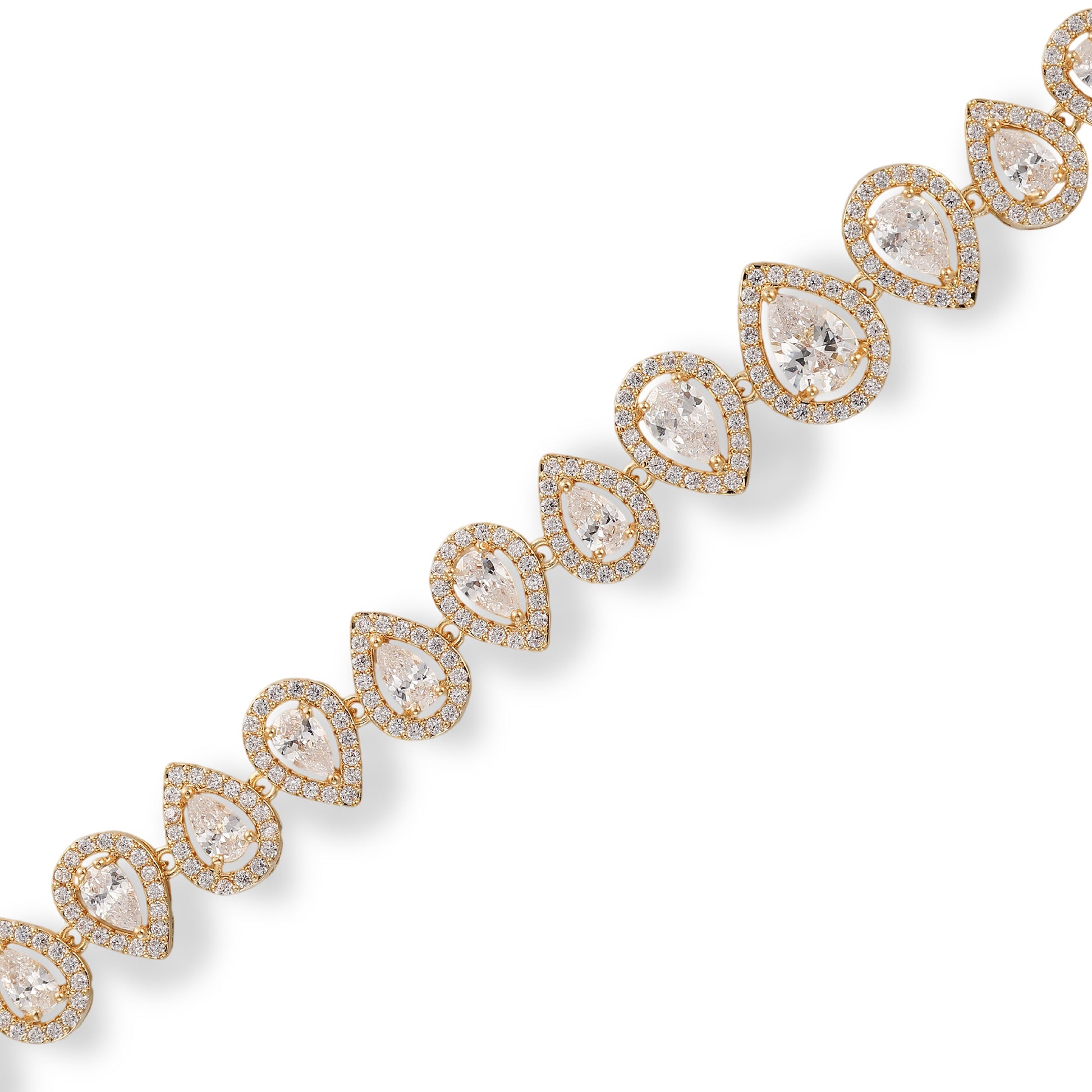 Luitrun 14K Gold Teardrop Bracelet