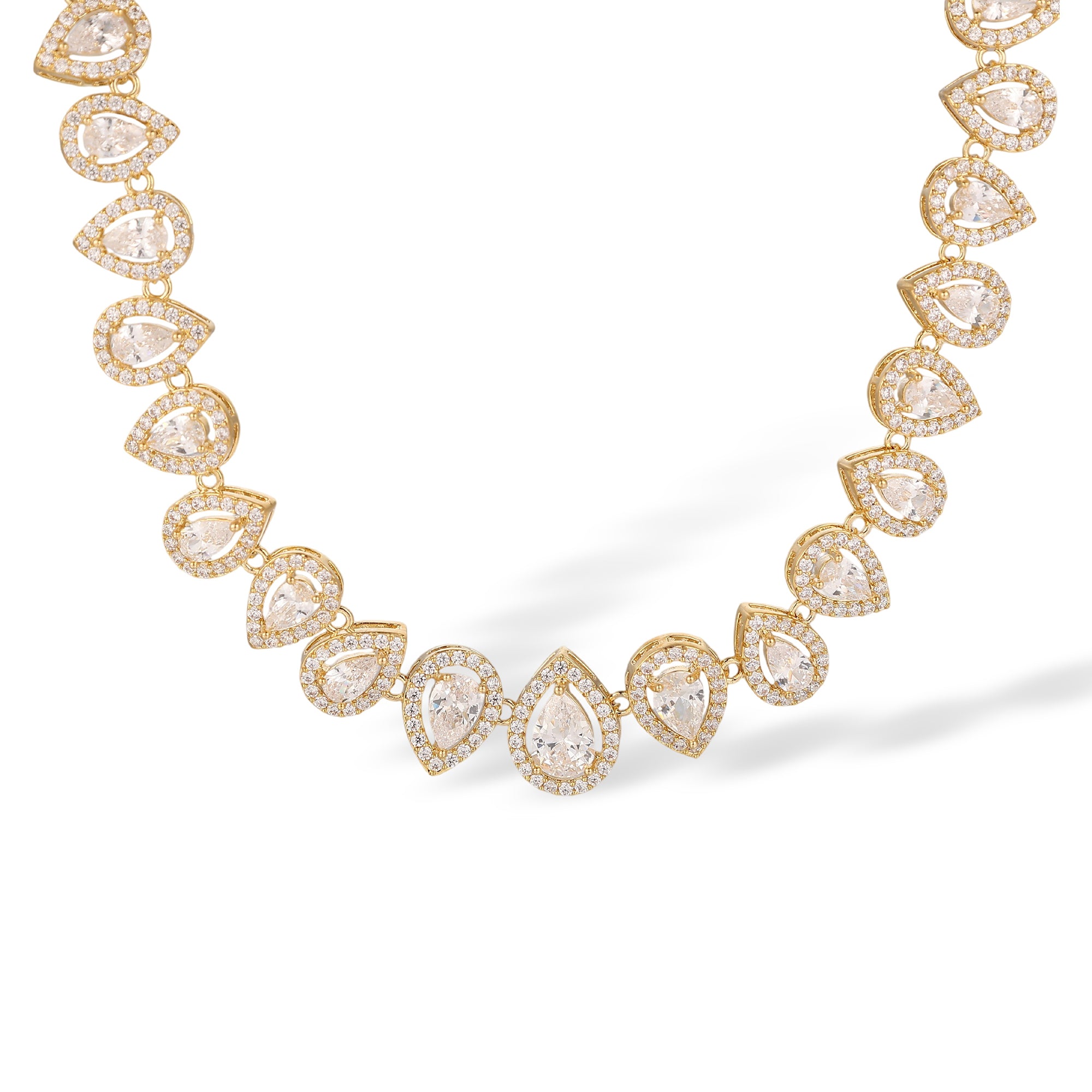 Luitrun 14K Gold Teardrop Necklace