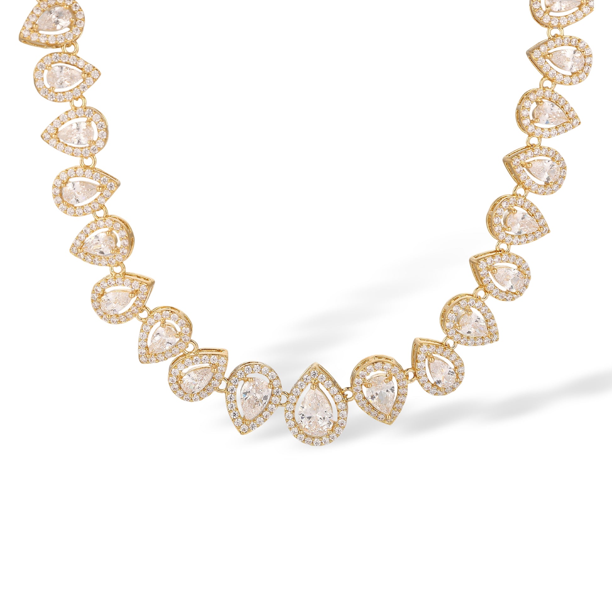 Luitrun 14K Gold Teardrop Necklace