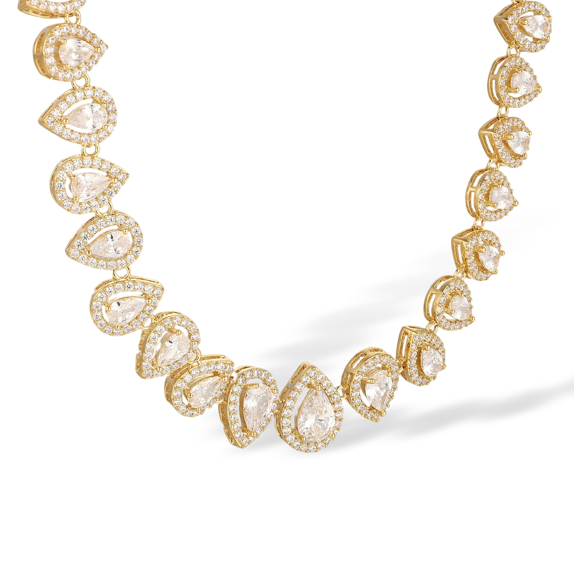 Luitrun 14K Gold Teardrop Necklace
