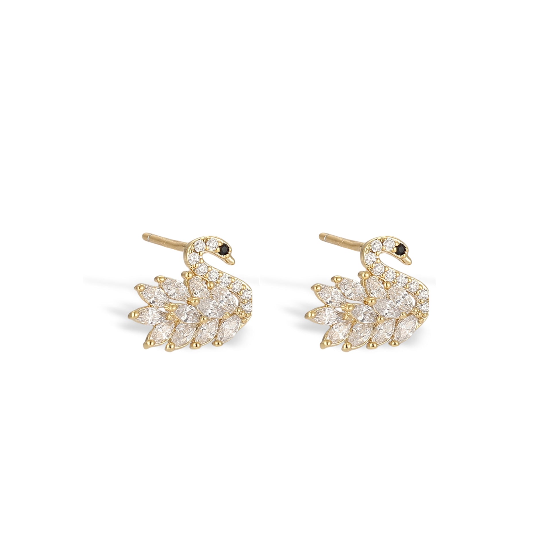 Maddy Snowflake White Earring Set