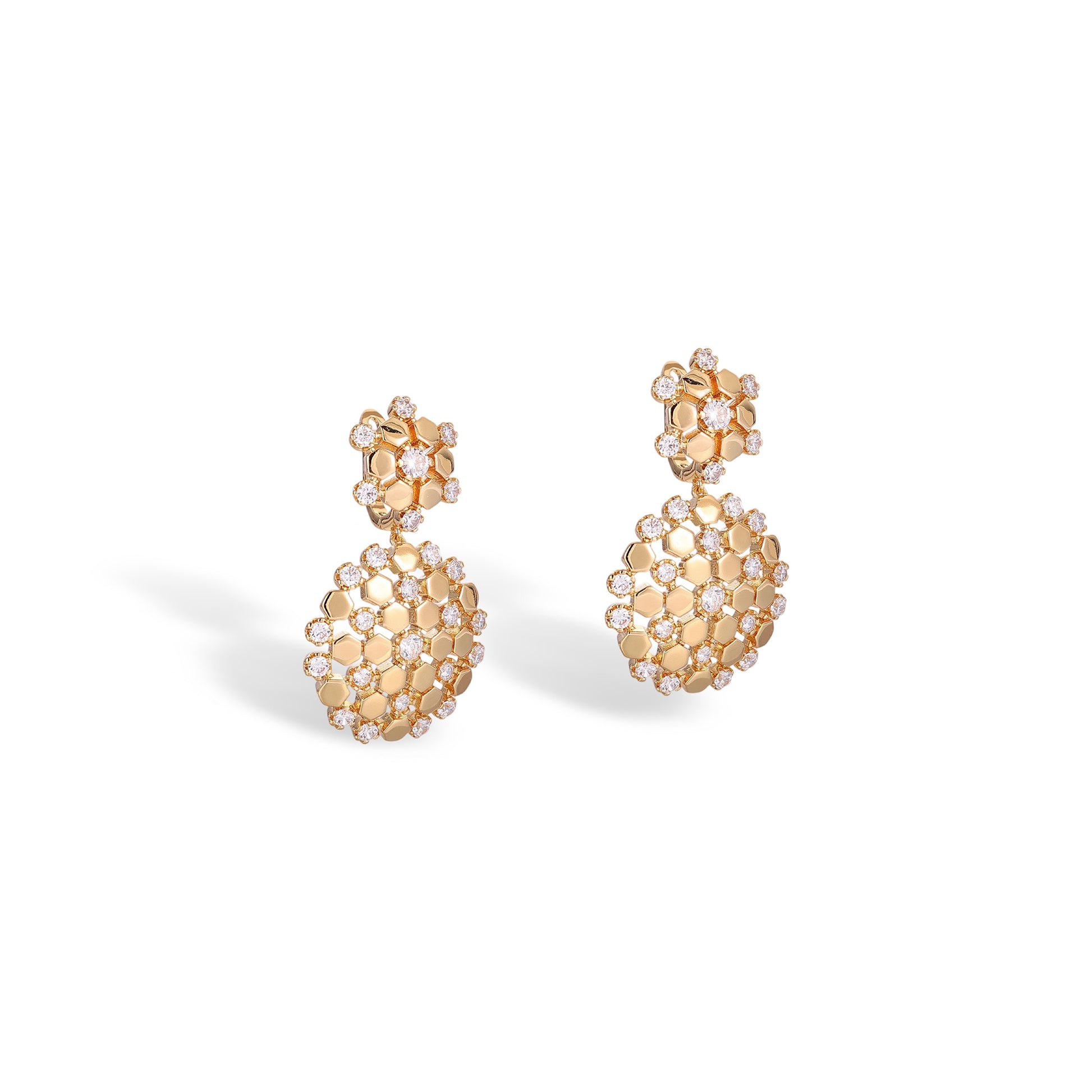 Madita 14K Gold Circular Earrings
