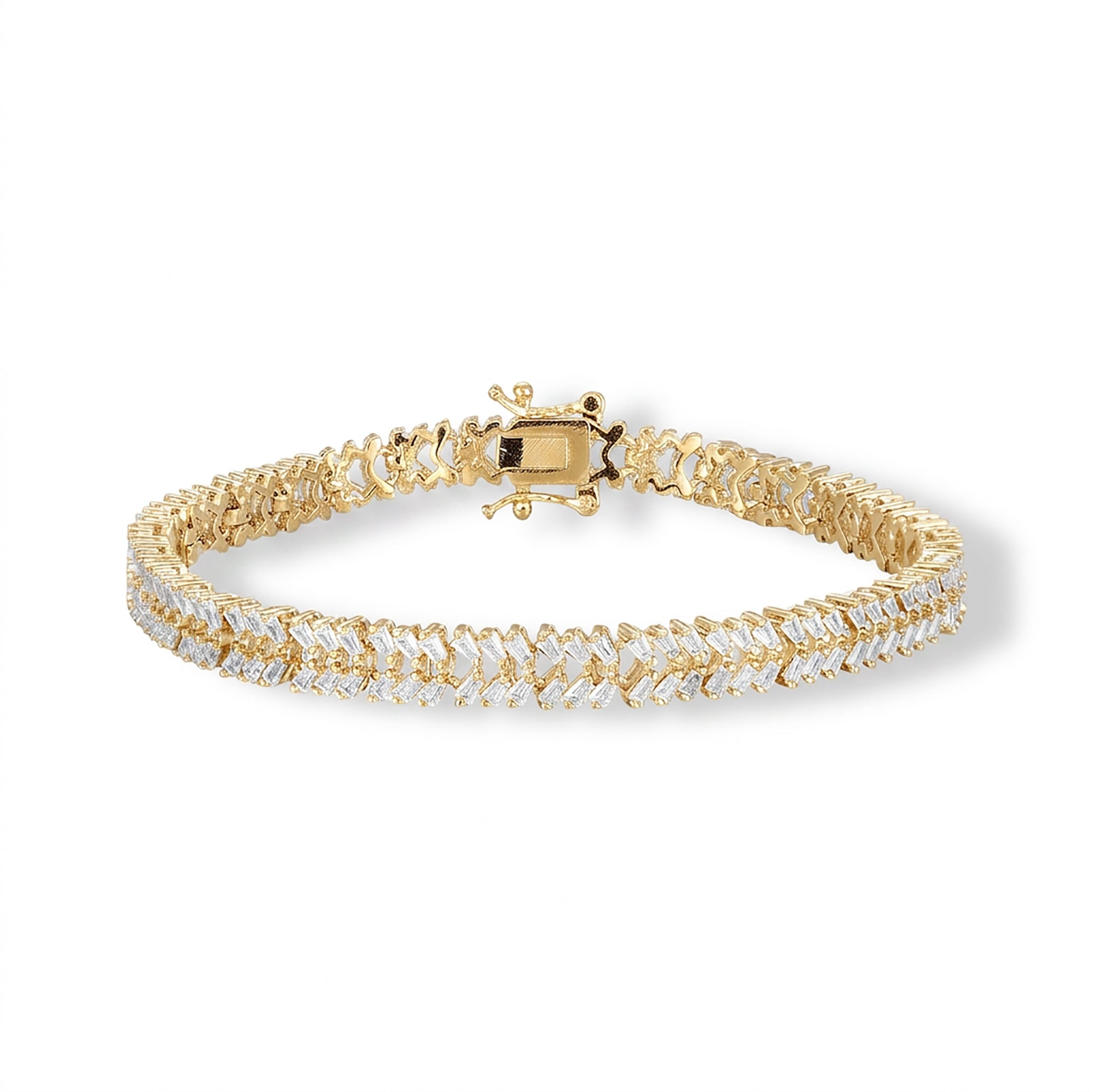 Maguelone 14K Gold Baguette Tennis Bracelet