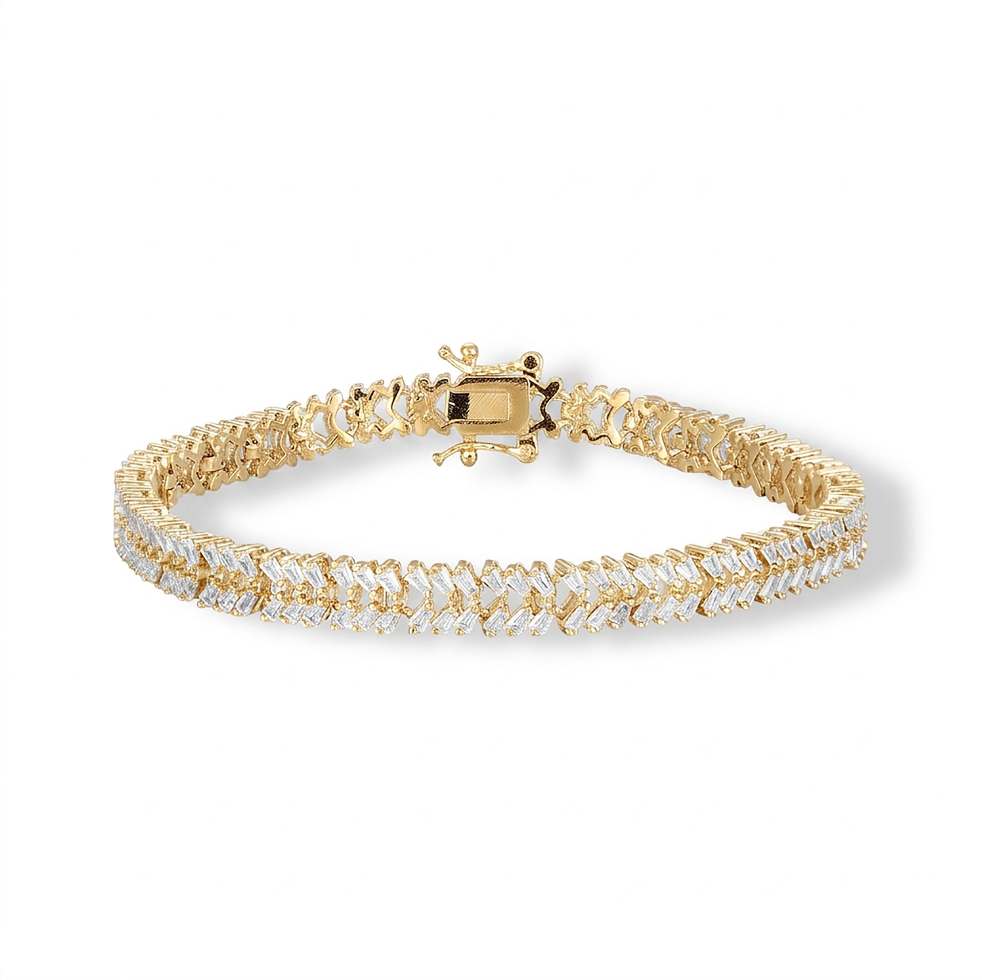 Maguelone 14K Gold Baguette Tennis Bracelet