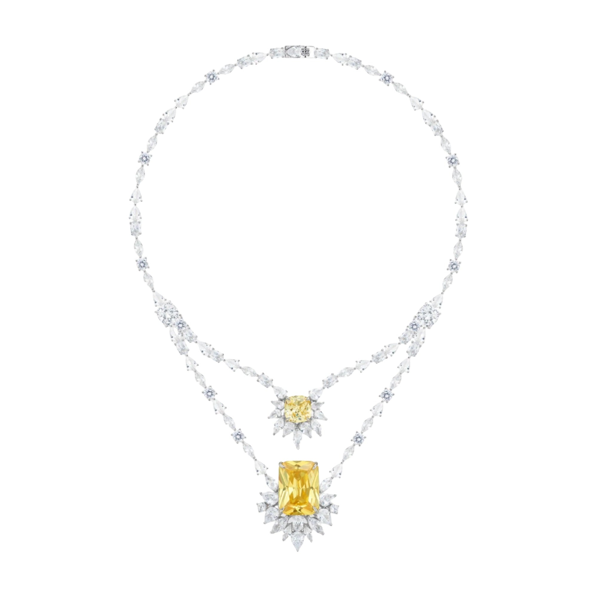 Maguelone Double-Layer Emerald Necklace