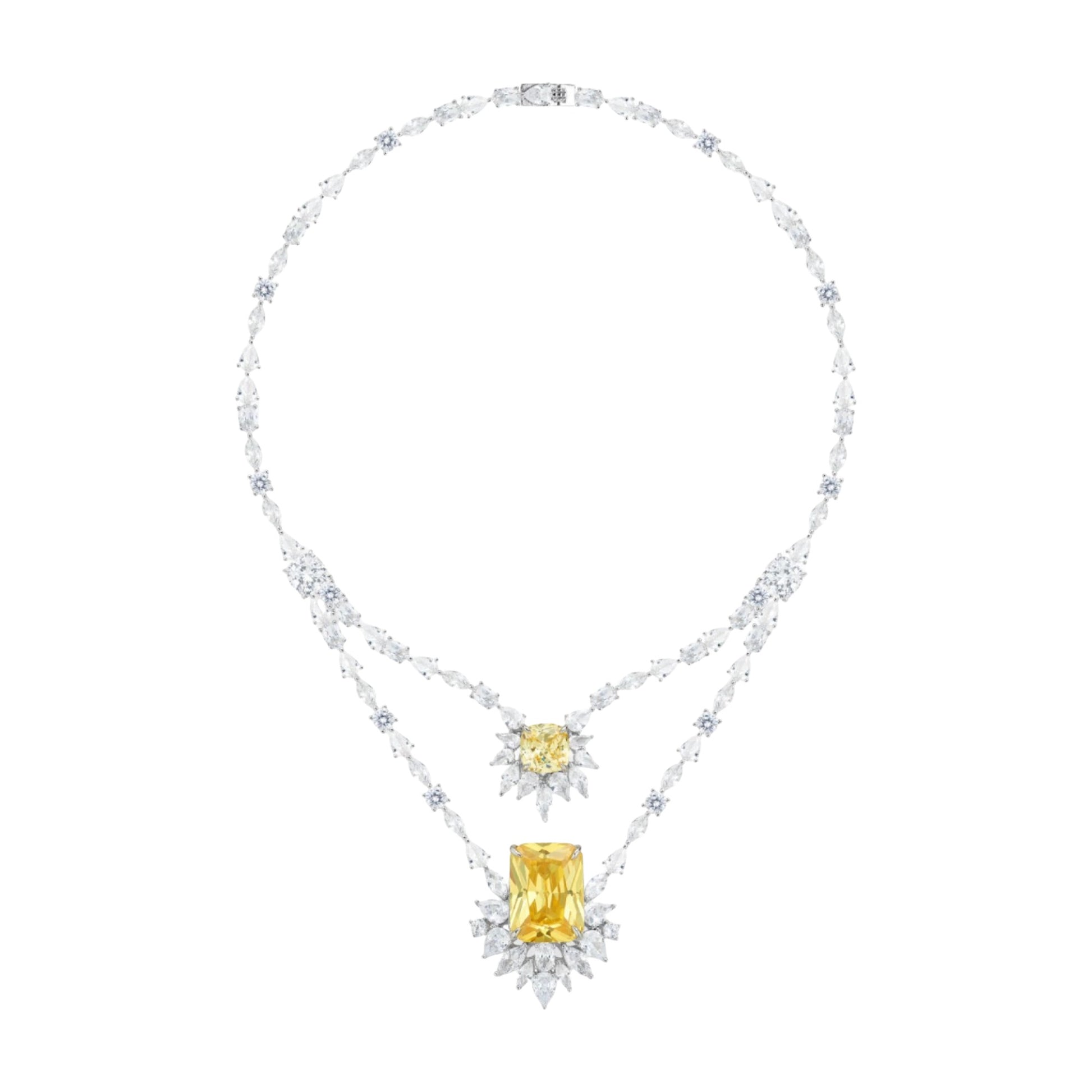 Maguelone Double-Layer Emerald Necklace