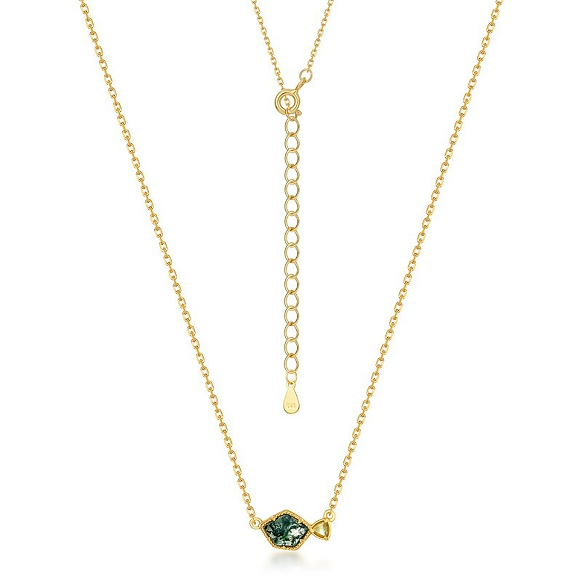 Mahault Moss Green Fish Necklace