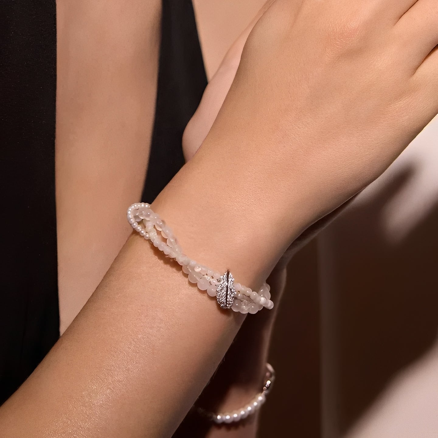 Malou White Feather Bracelet