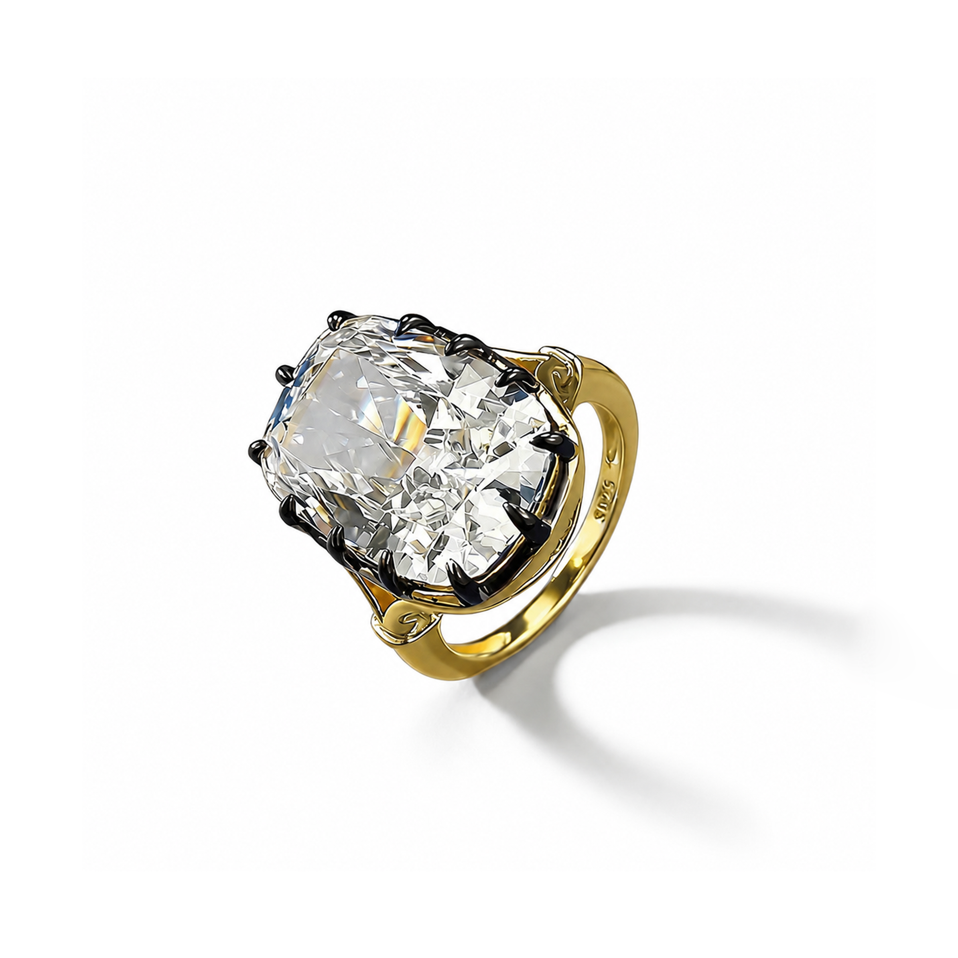 Marcelle 18K Gold Cushion Ring
