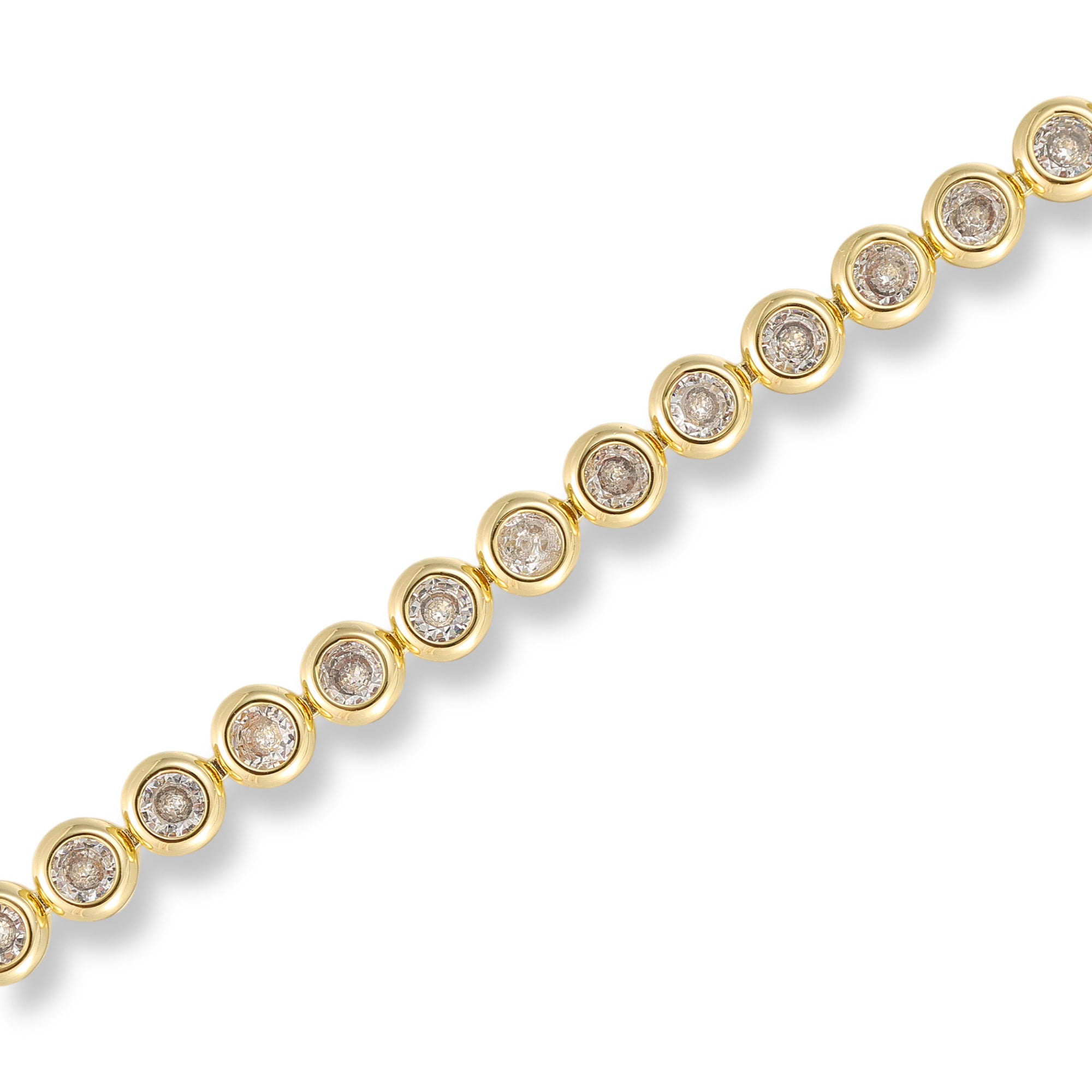 Mareike 14K Gold Round Tennis Bracelet