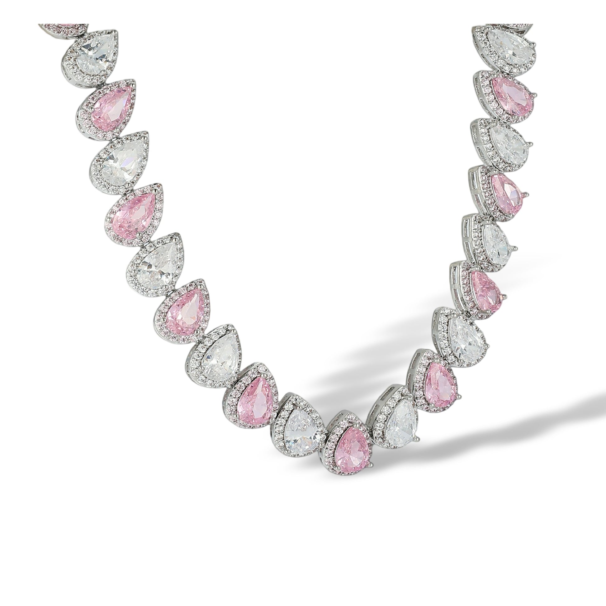 Maren Pink Teardrop Necklace