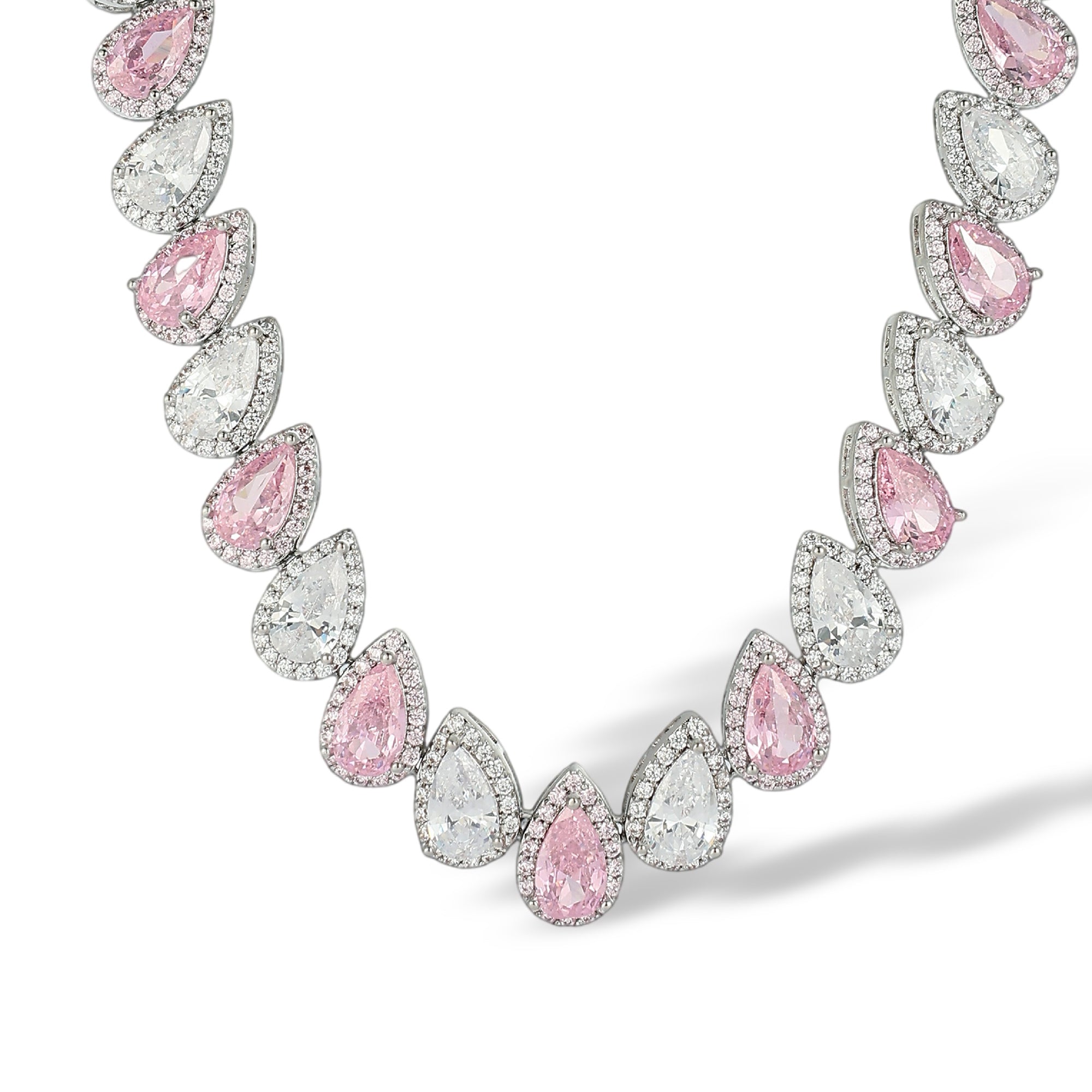 Maren Pink Teardrop Necklace