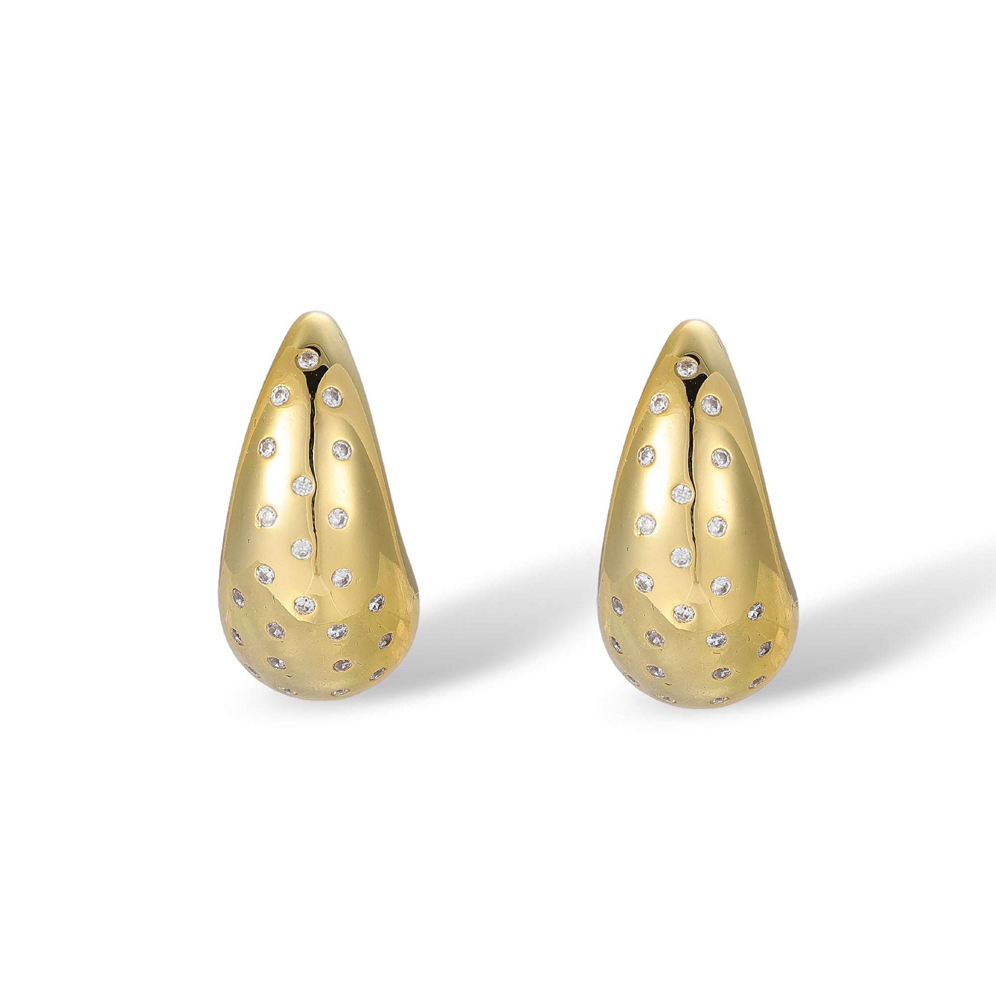 Marga 14K Gold Teardrop Stud Earrings
