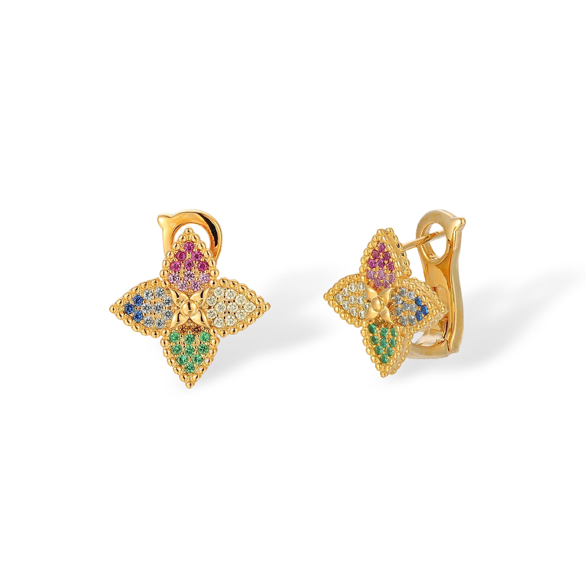 Margret Multicolor Floral Earrings