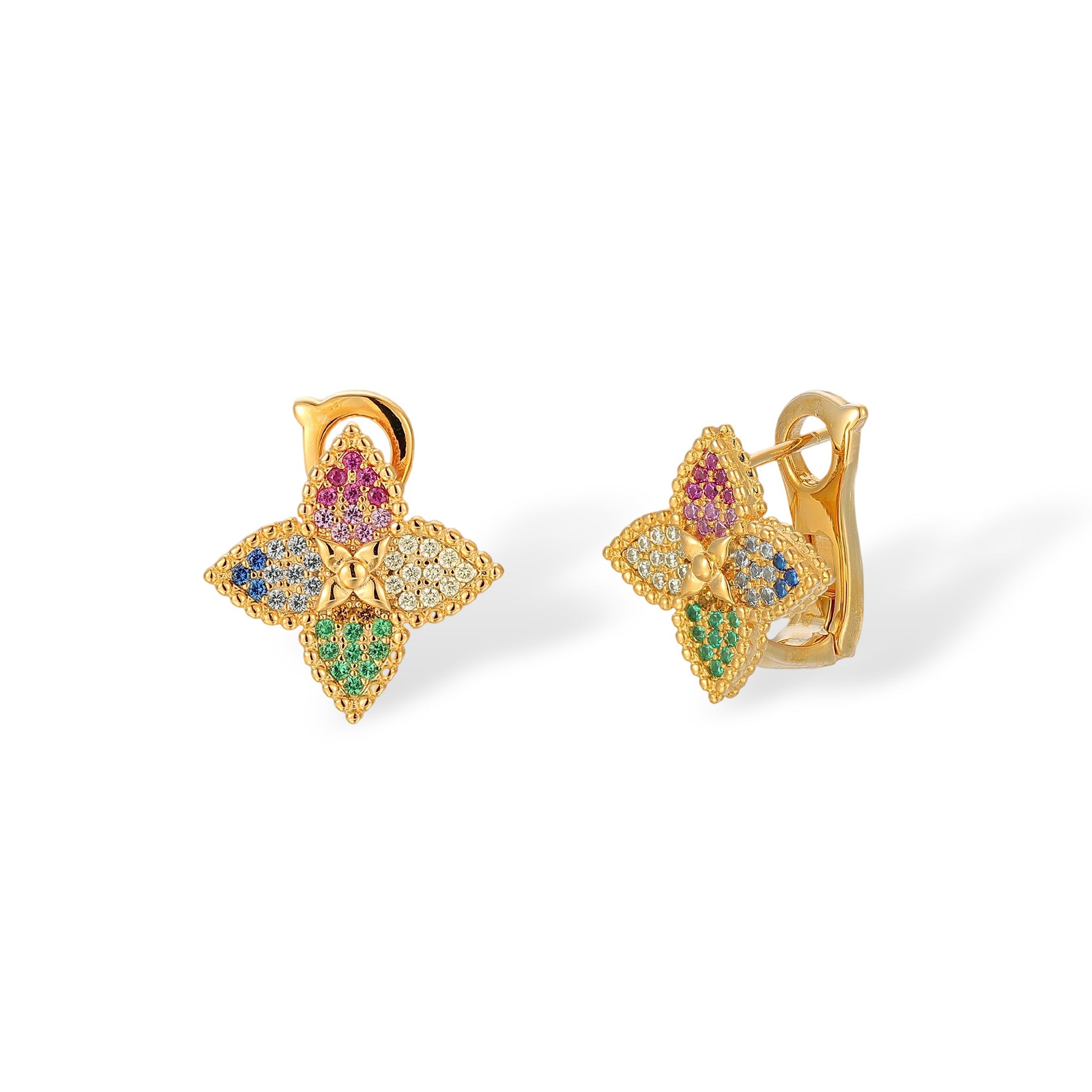 Margret Multicolor Floral Earrings