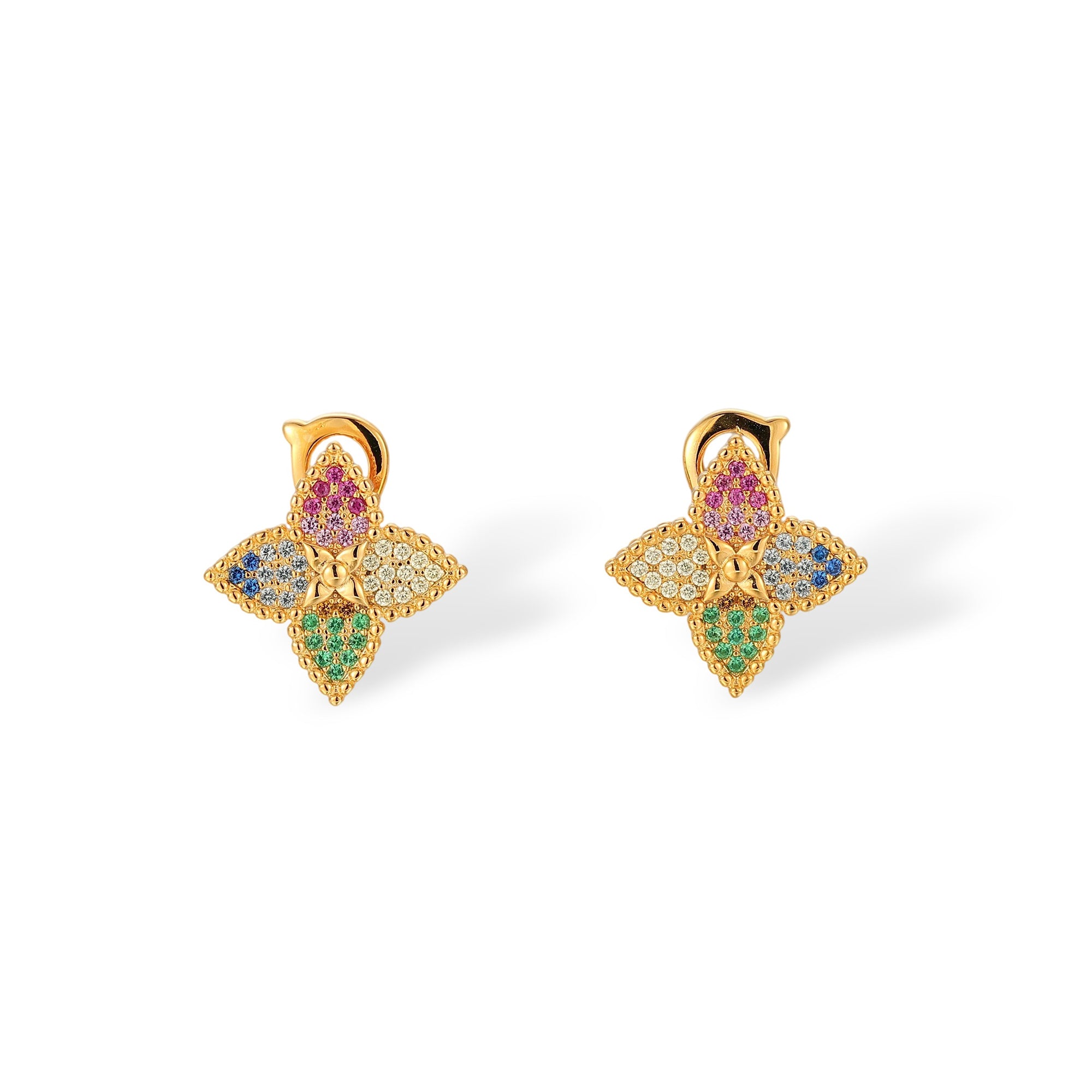 Margret Multicolor Floral Earrings