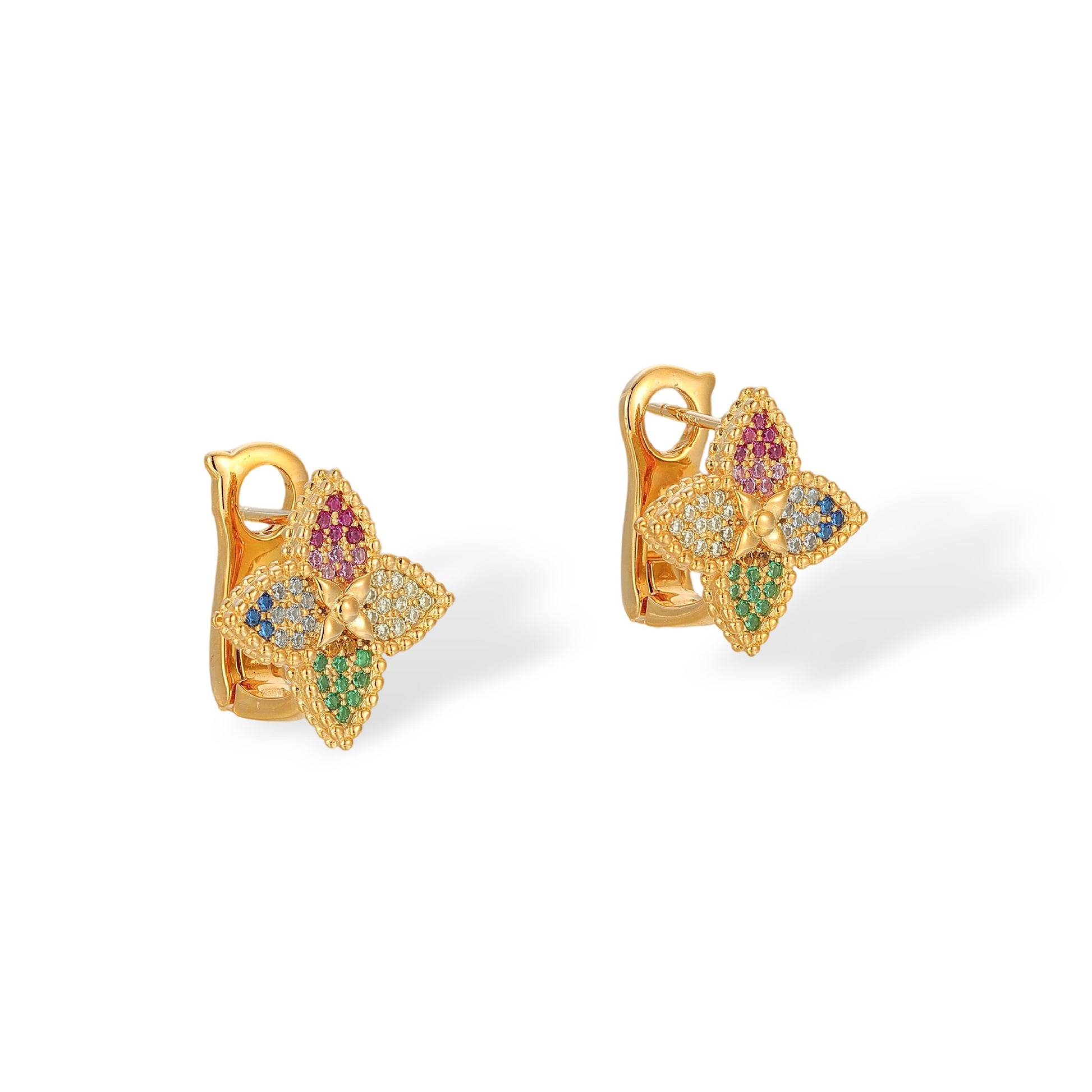 Margret Multicolor Floral Earrings