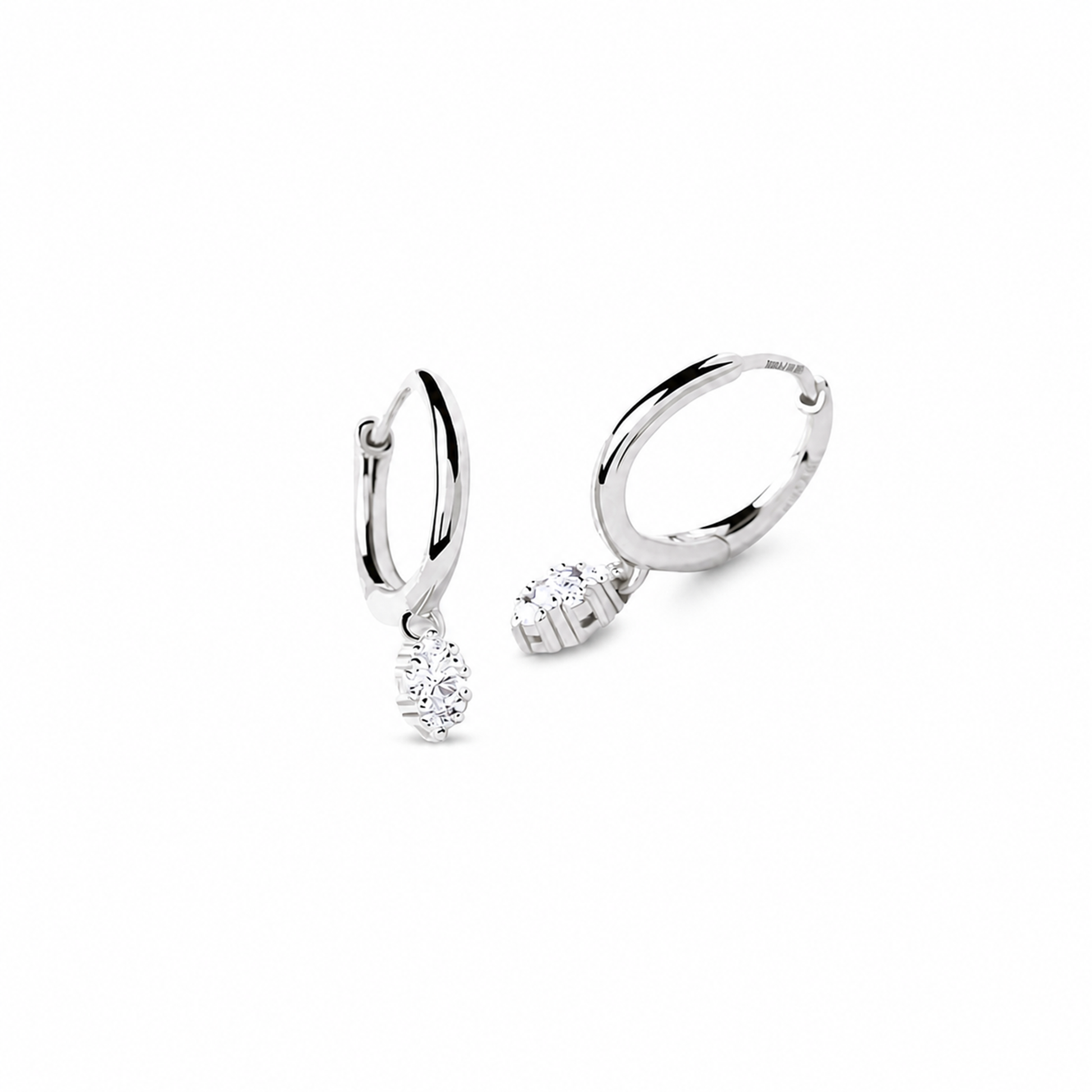 Marieke 18K Gold Marquise Huggie Earrings