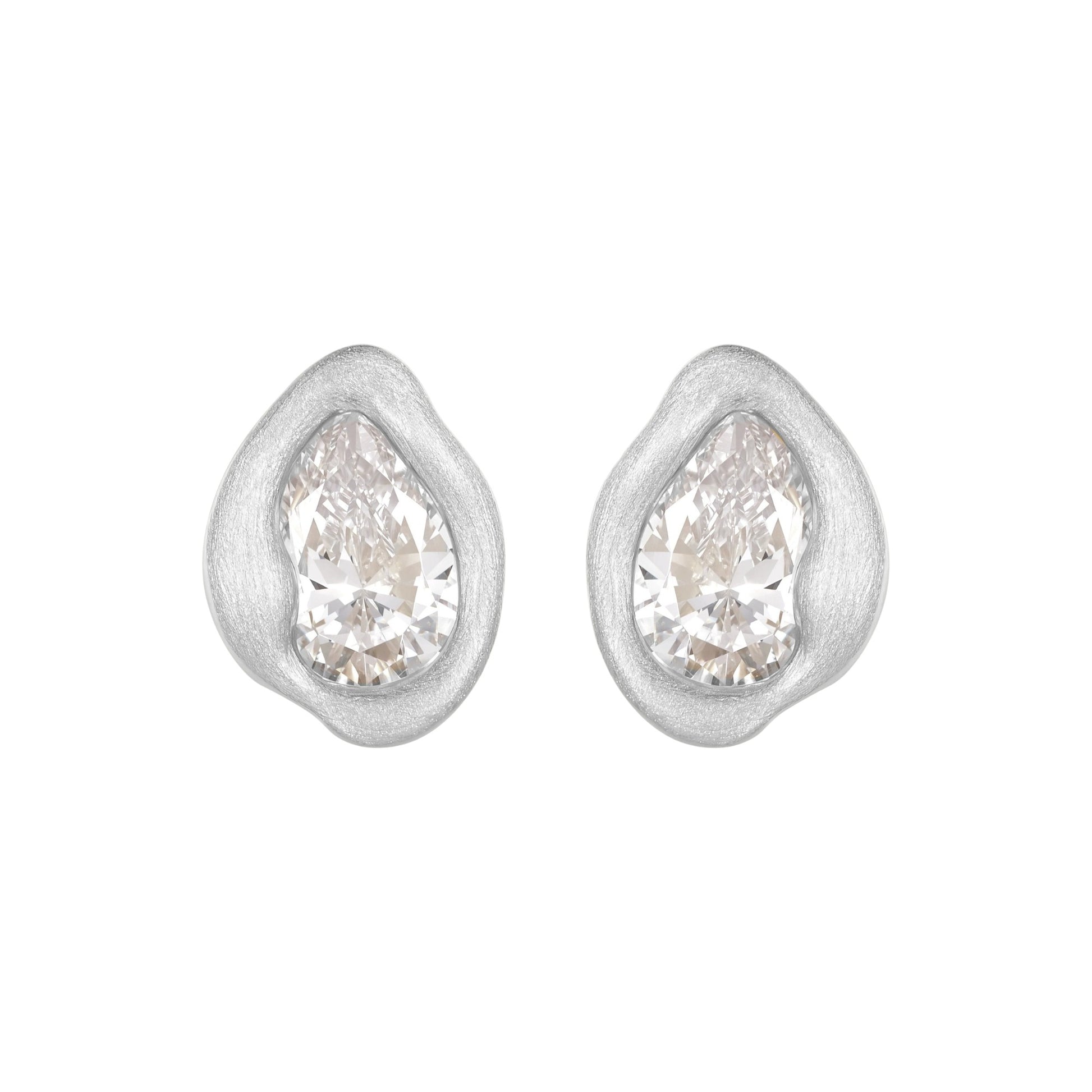 Marivonne 14K Gold Irregular Teardrop Earrings