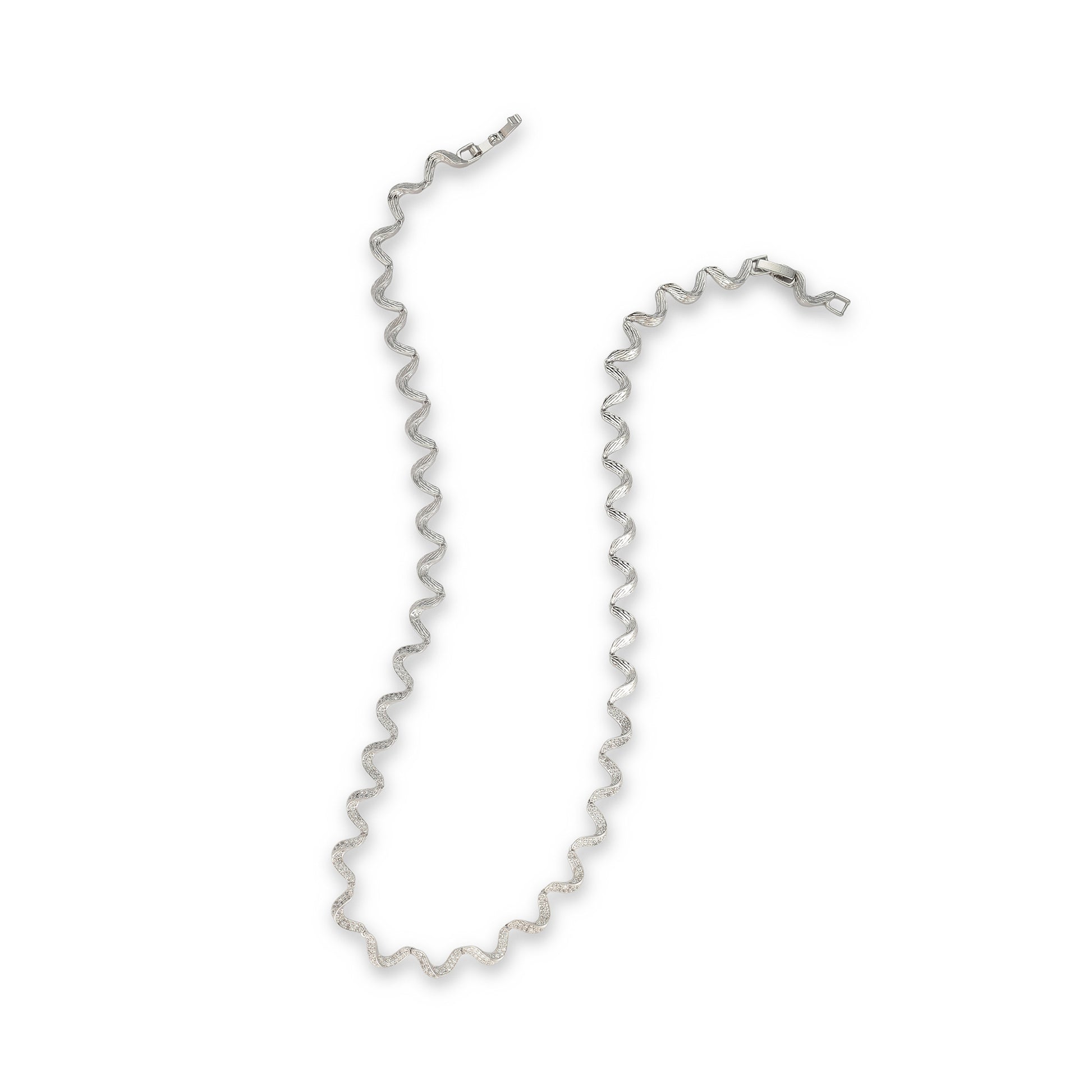 Marlen 14K Gold Wave Necklace