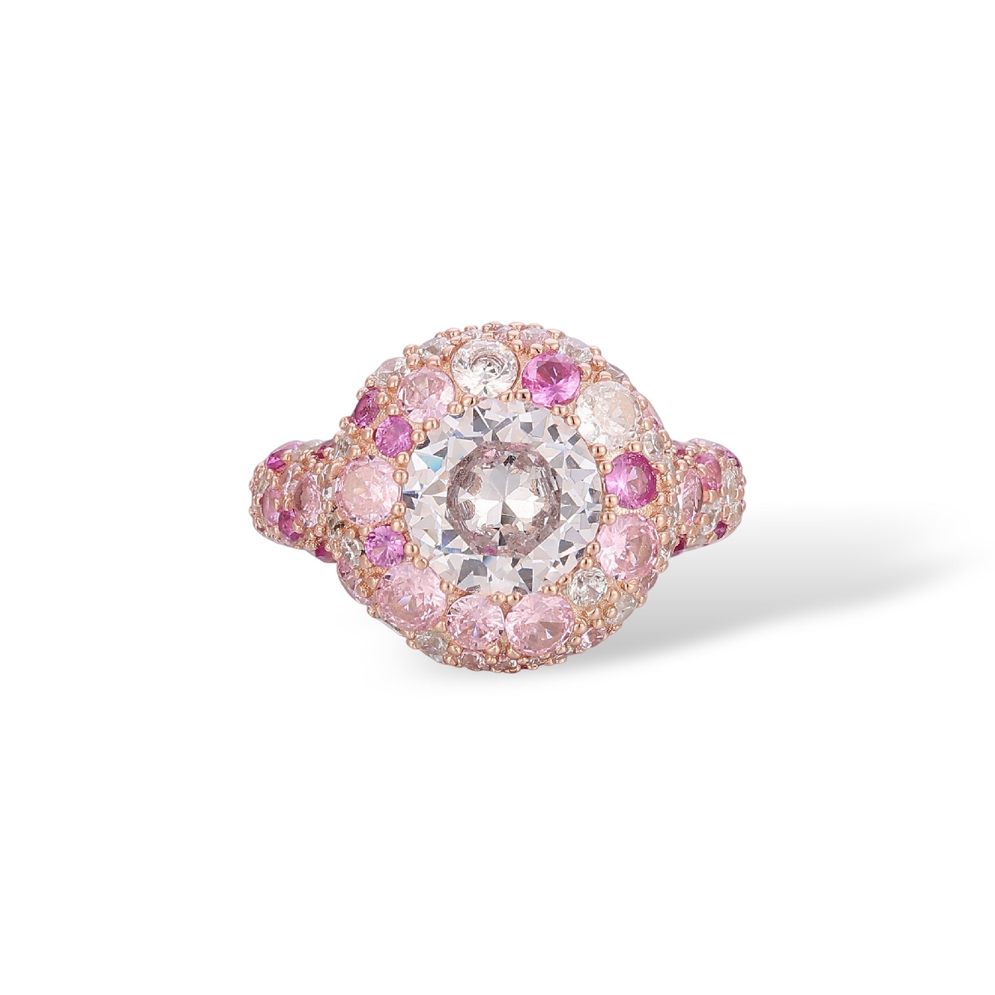 Marlena Pink Round Ring