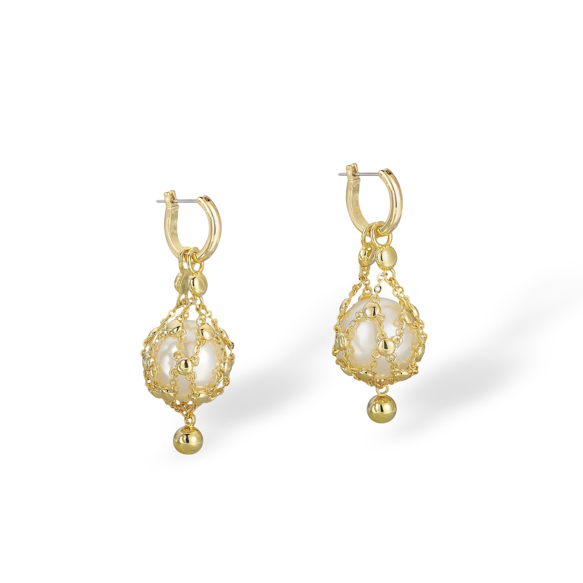 Mathilda 14K Yellow Gold Accent Pearl Earrings