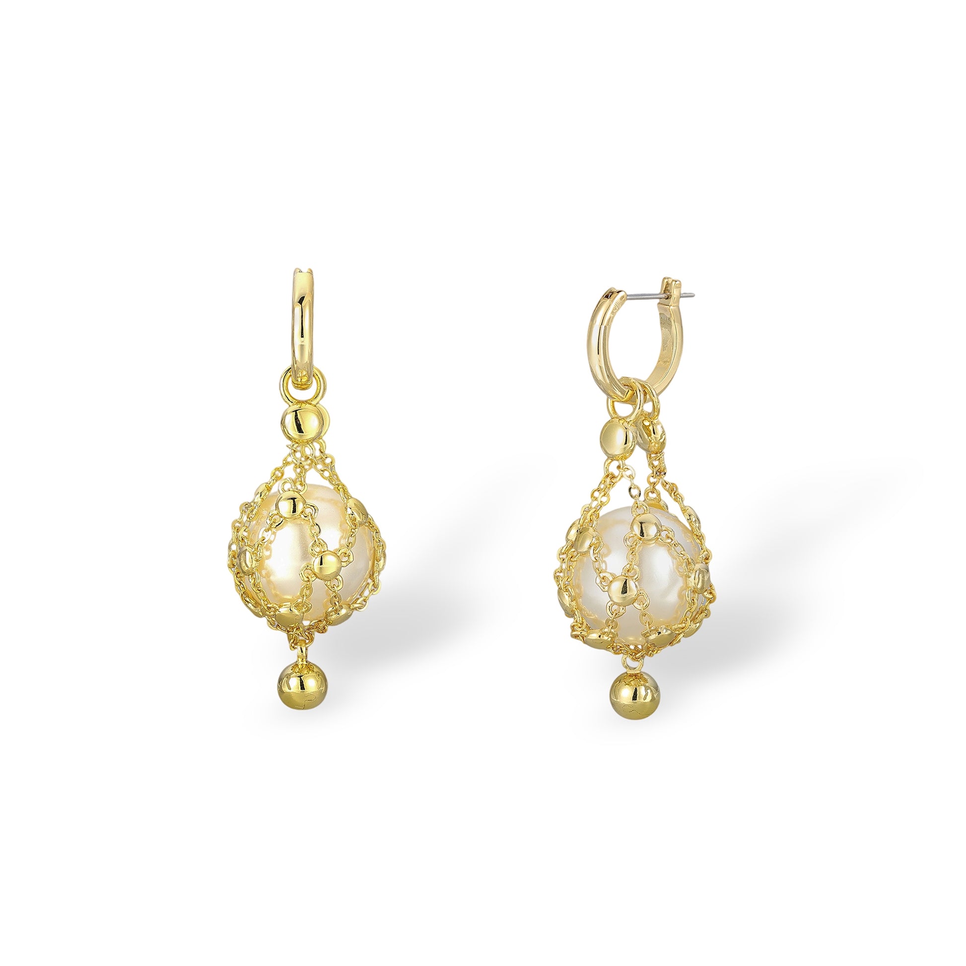Mathilda 14K Yellow Gold Accent Pearl Earrings