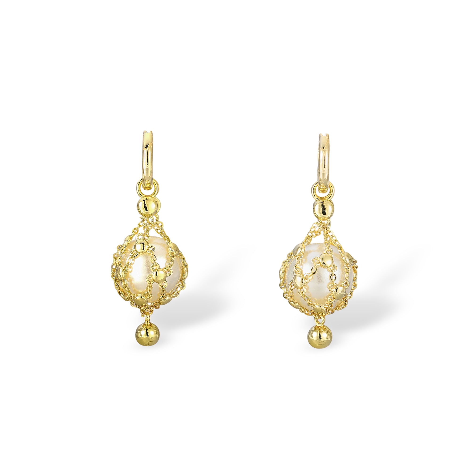 Mathilda 14K Yellow Gold Accent Pearl Earrings