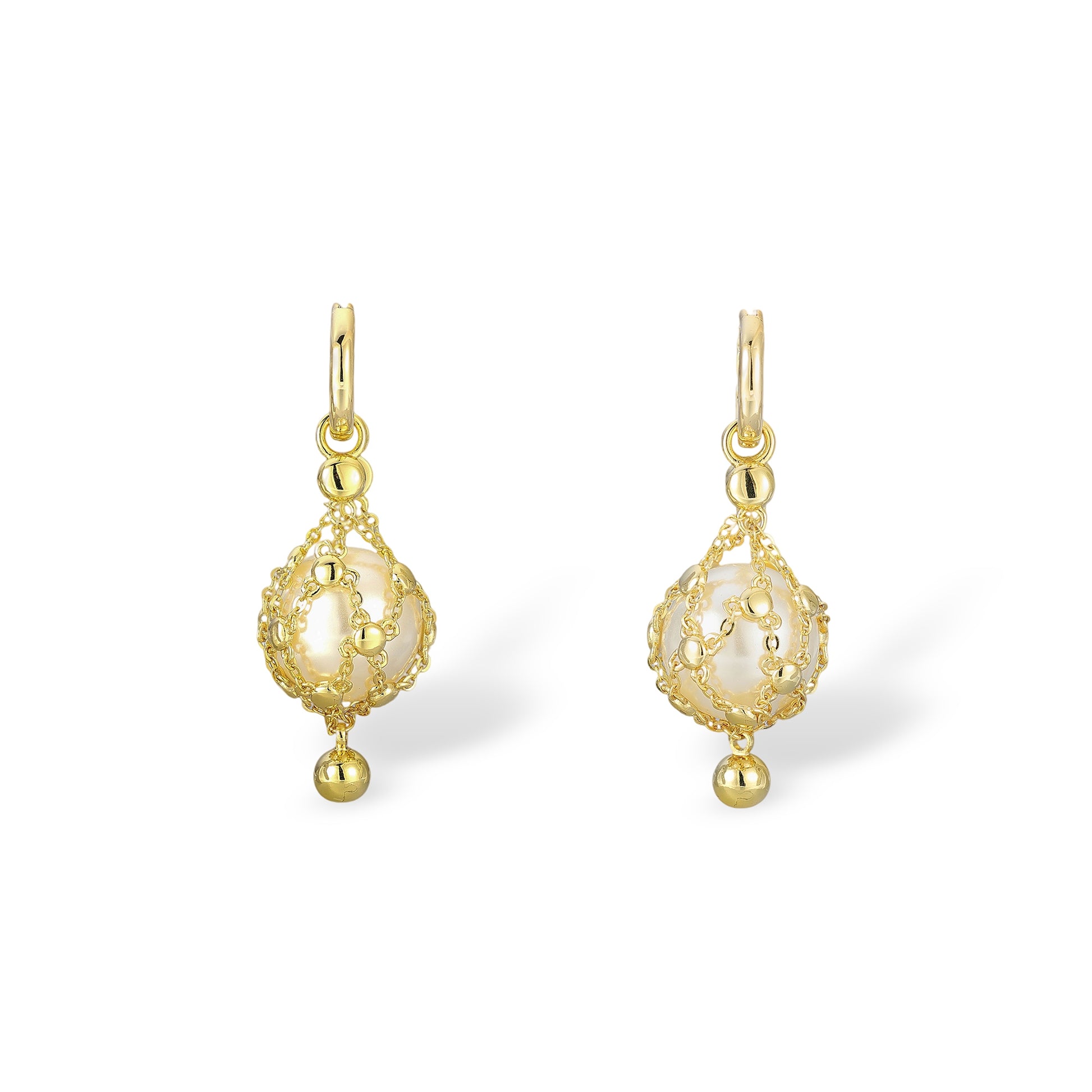 Mathilda 14K Yellow Gold Accent Pearl Earrings