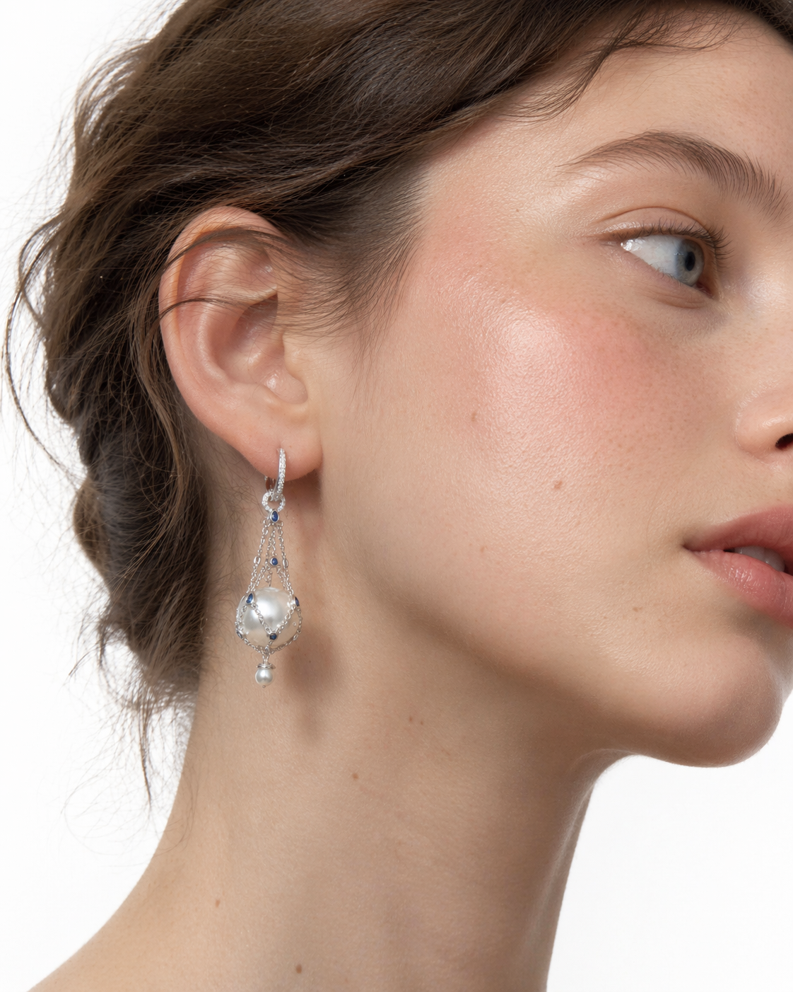 Mathilda Accent Pearl Earrings