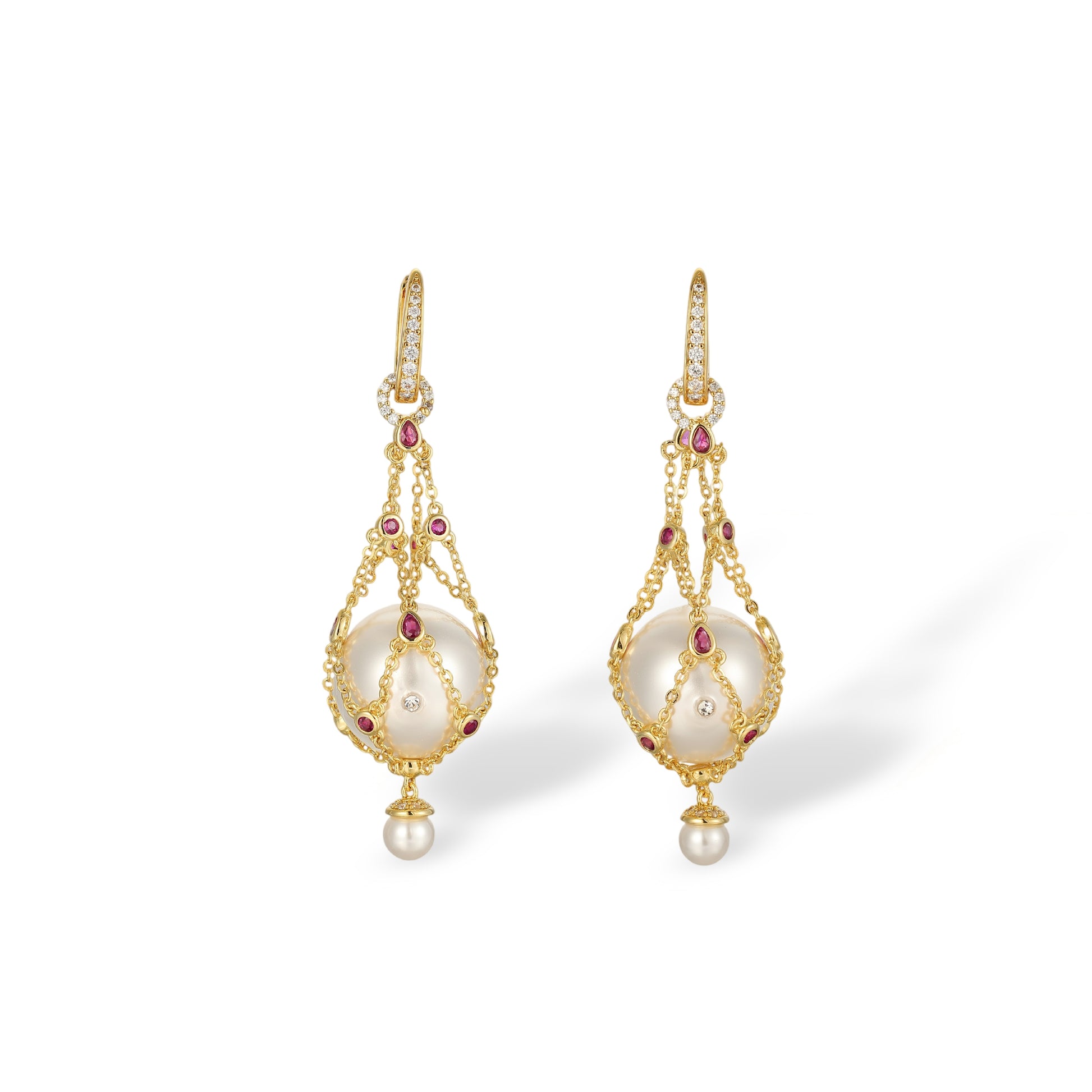 Mathilda Accent Pearl Earrings