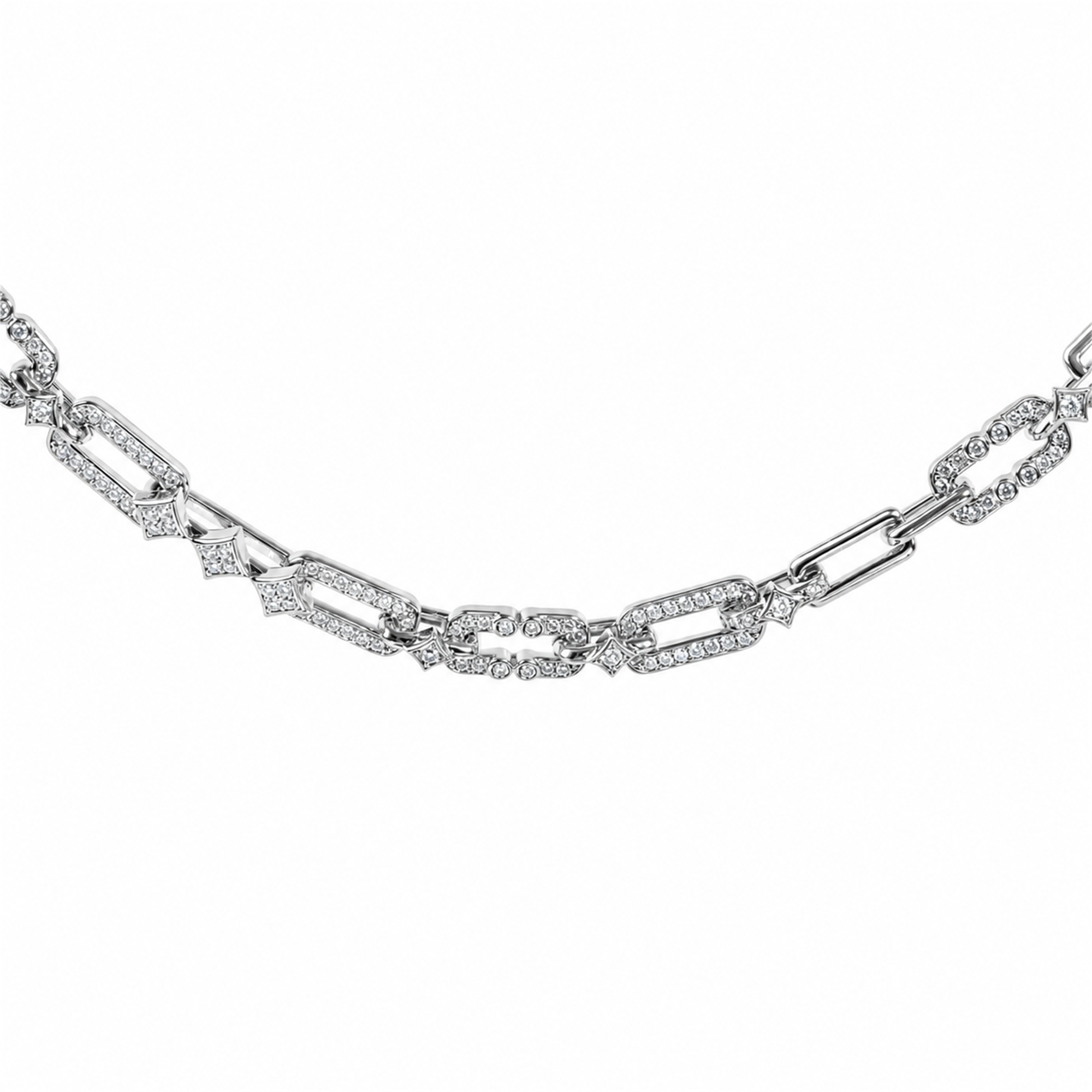 Meinhild 14K Gold Paperclip Rhombus Choker Necklace