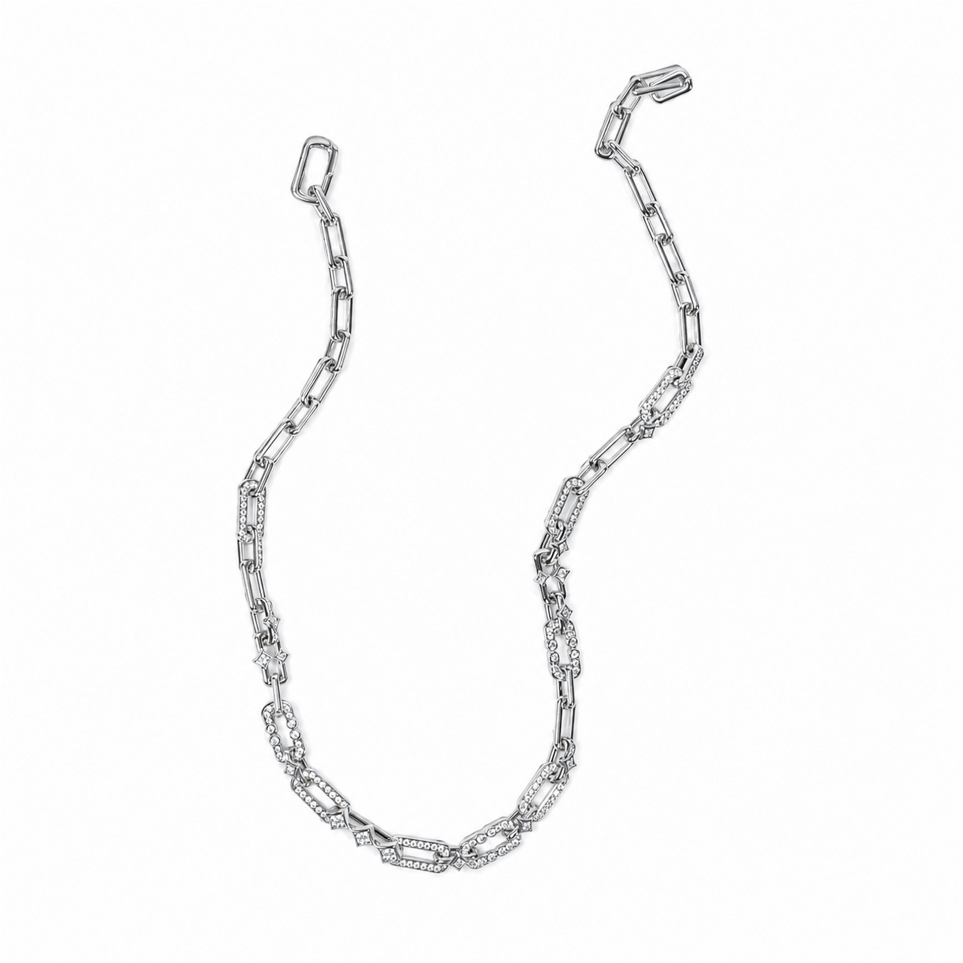 Meinhild 14K Gold Paperclip Rhombus Choker Necklace