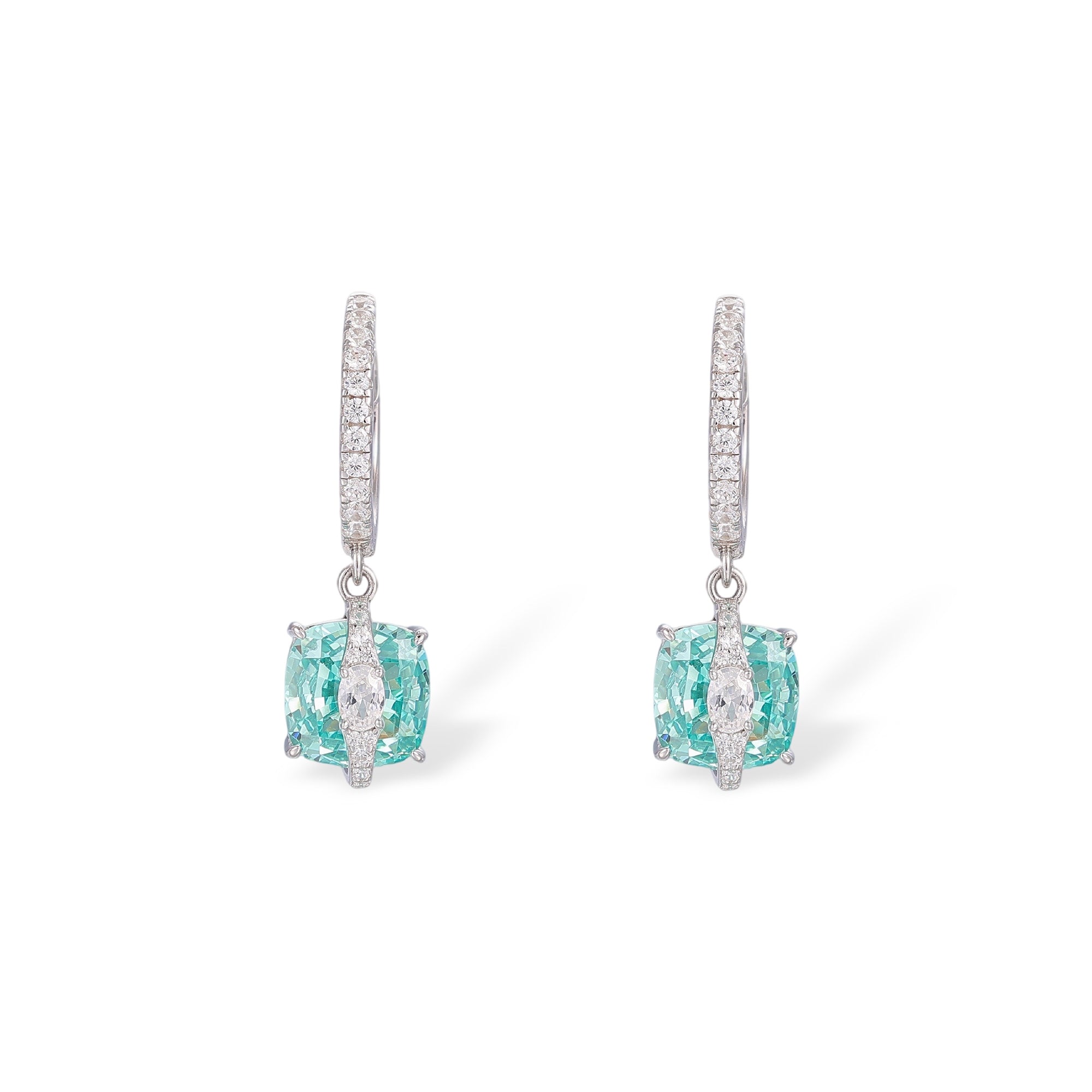 Meinrun Paraiba Cushion Earrings