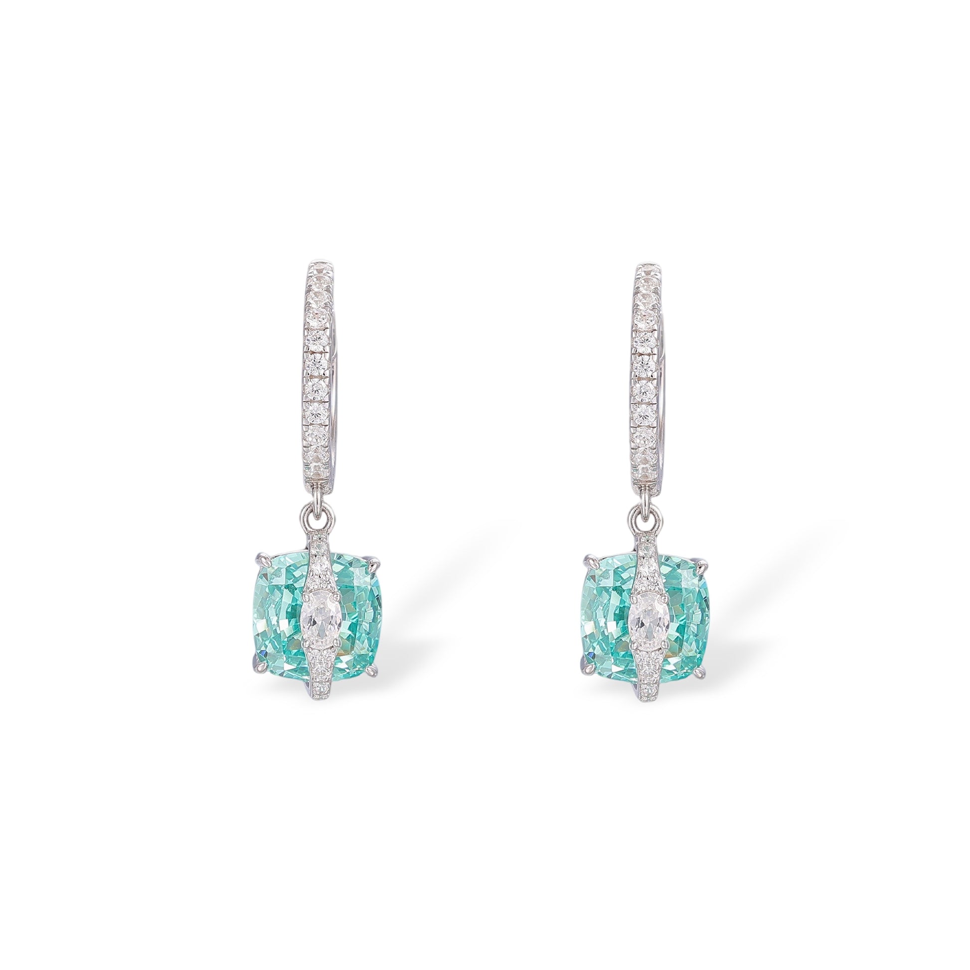 Meinrun Paraiba Cushion Earrings