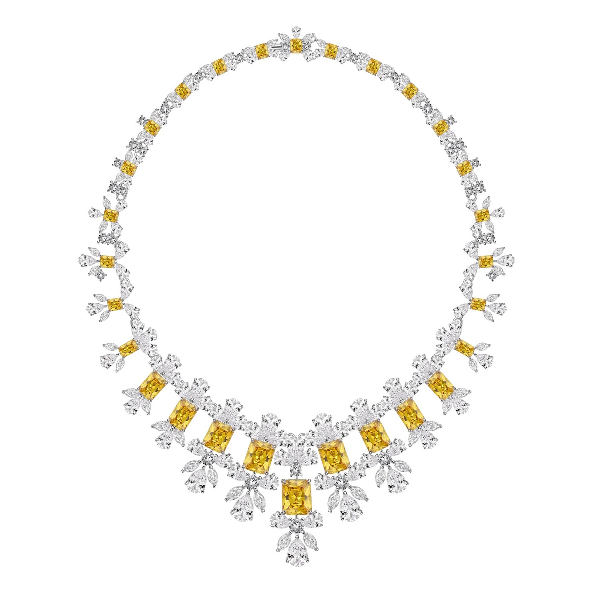 Mirella Yellow Floral Necklace
