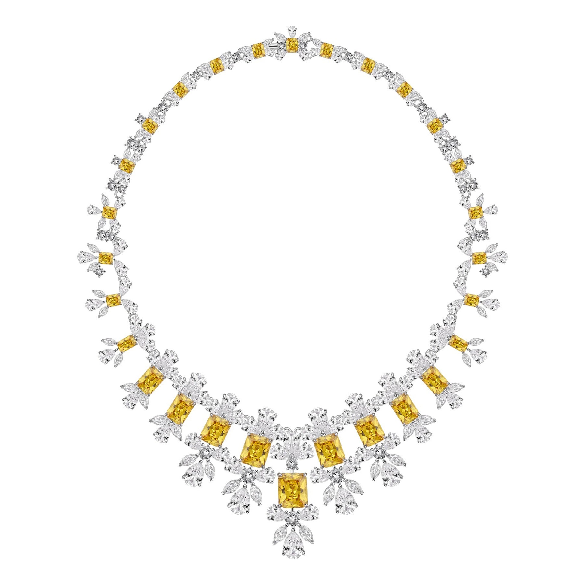 Mirella Yellow Floral Necklace