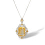 Myriam Yellow Rectangular Citrine Necklace