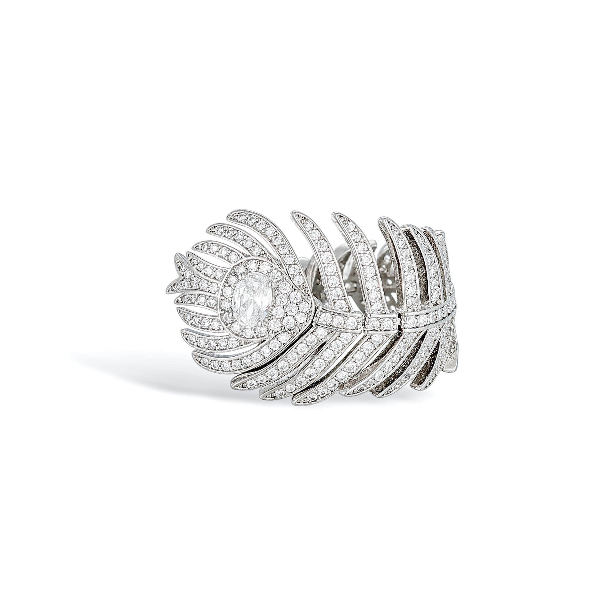 Naïs Silver Plume Open Ring