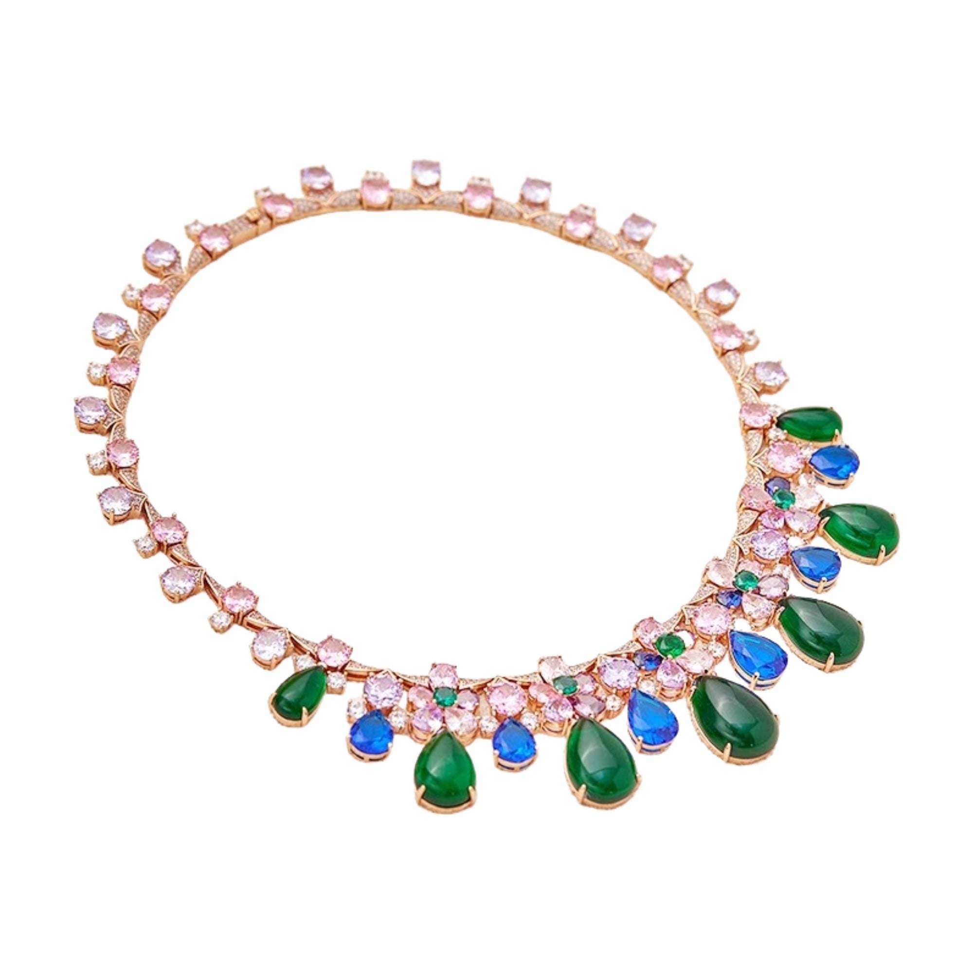 Nerwina Floral Teardrop Necklace