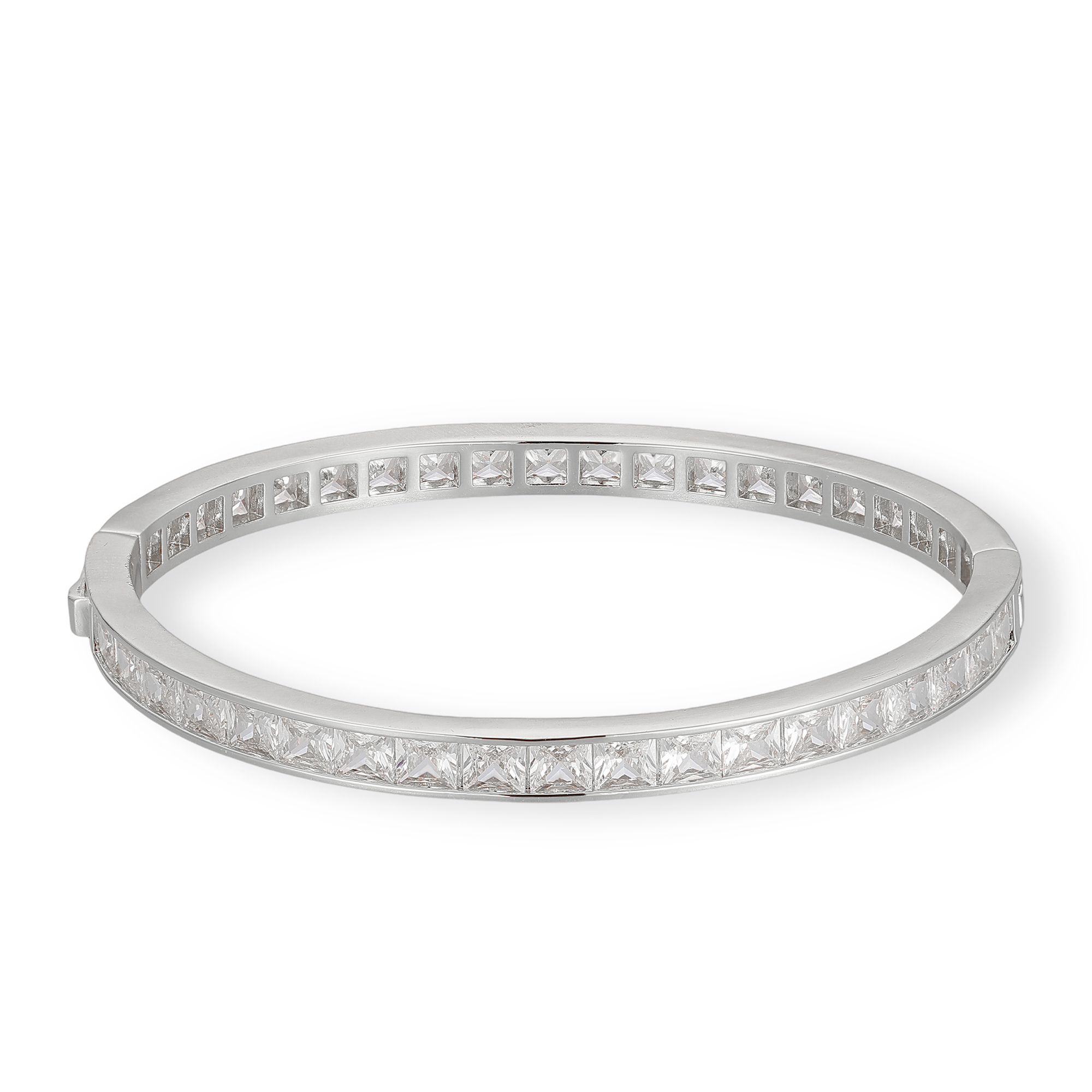 Oana 14K Gold Square Bangle